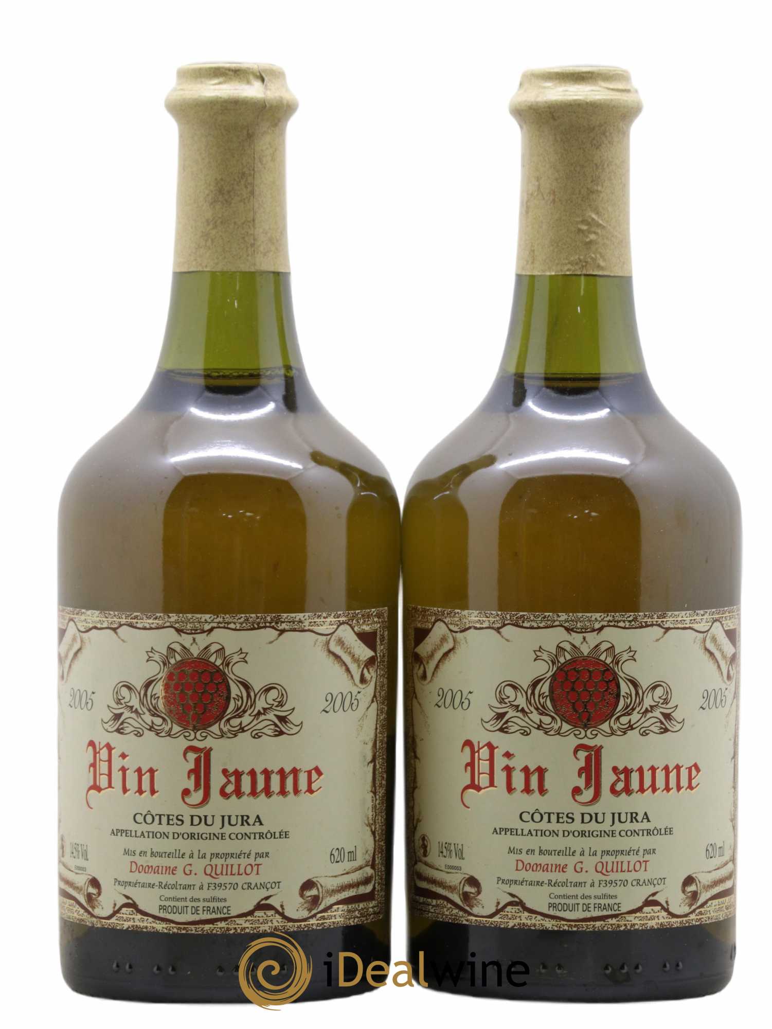 Côtes du Jura Vin Jaune Domaine Quillot 2005 - Lot de 2 bouteilles - 0