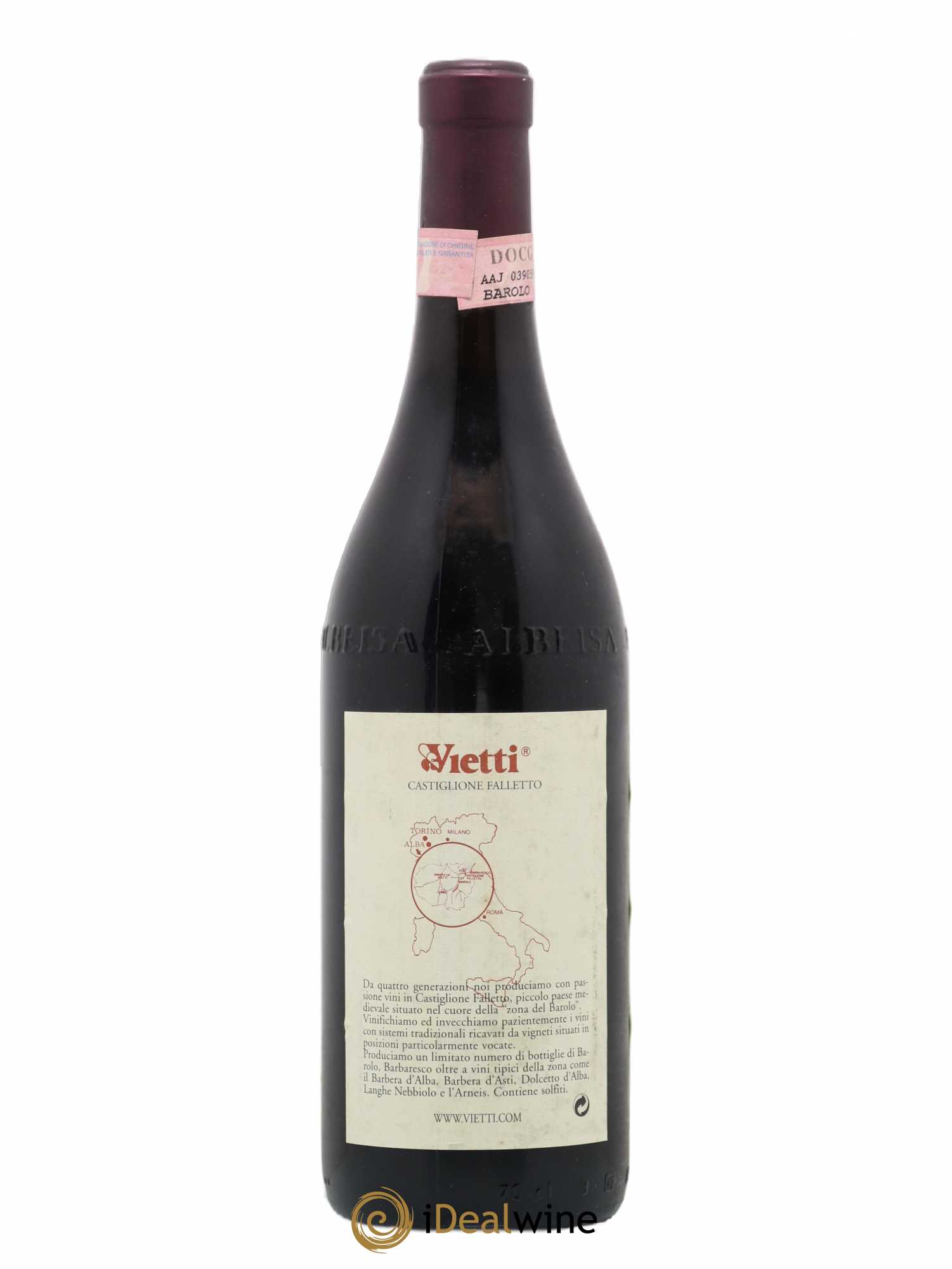 Barolo DOCG Brunate Vietti 2001 - Lot de 1 bouteille - 1