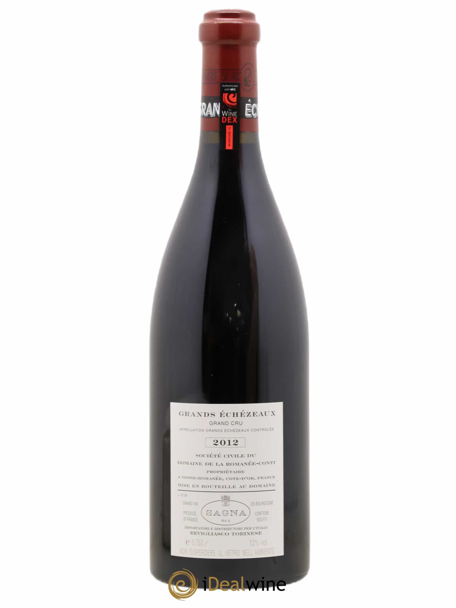 Grands-Echezeaux Grand Cru Domaine de la Romanée-Conti 2012 - Lot de 1 bouteille - 1