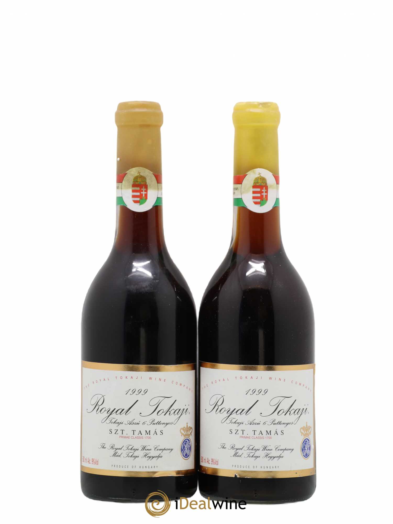 Tokaji Primae Classis 1700 Szt Tamas 6 Puttonyos Royal Tokaji 50Cl 1999 - Lotto di 2 bottiglie - 0