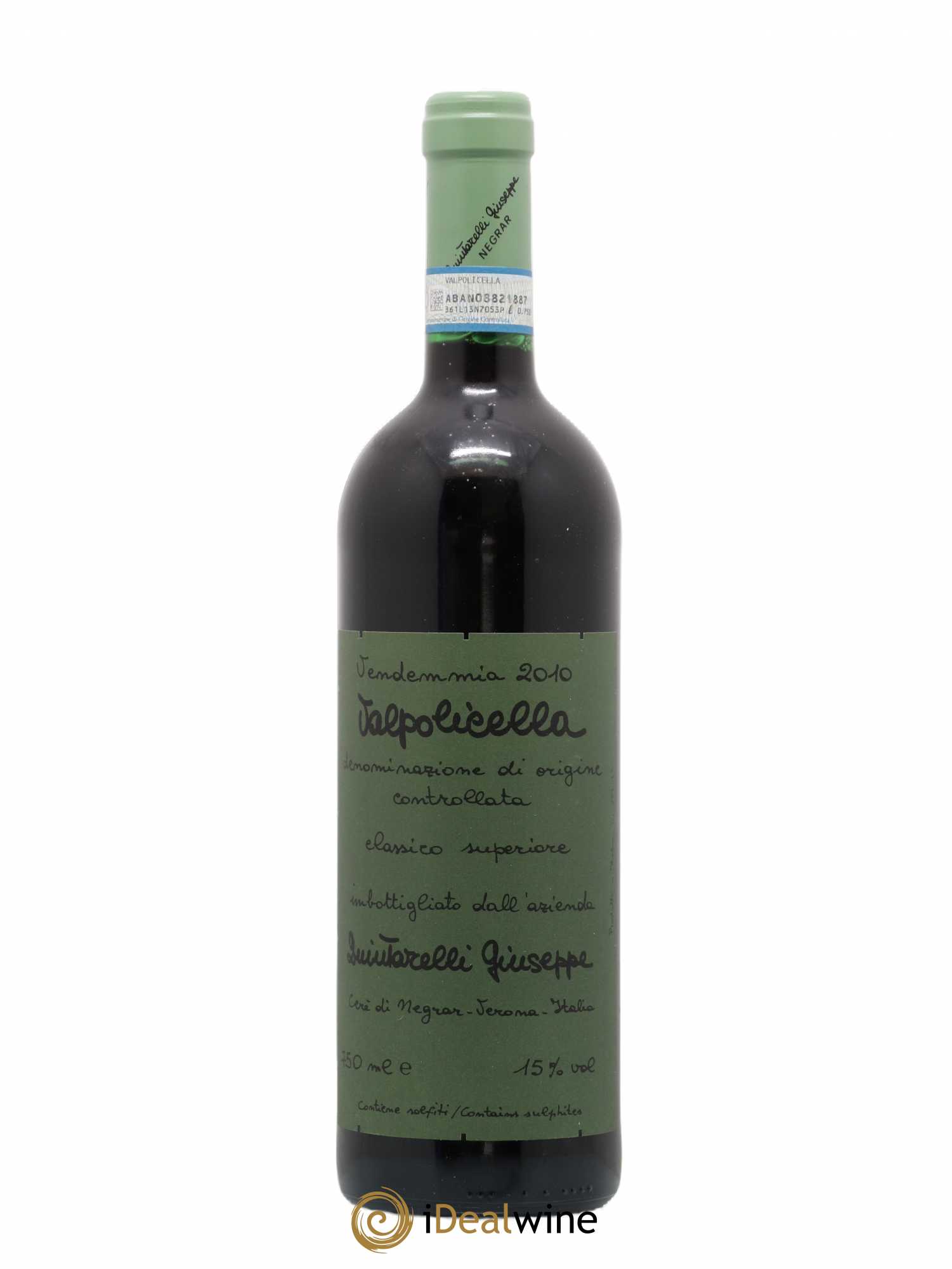 Valpolicella Classico Superiore Giuseppe Quintarelli 2010 - Lot de 1 bouteille - 0