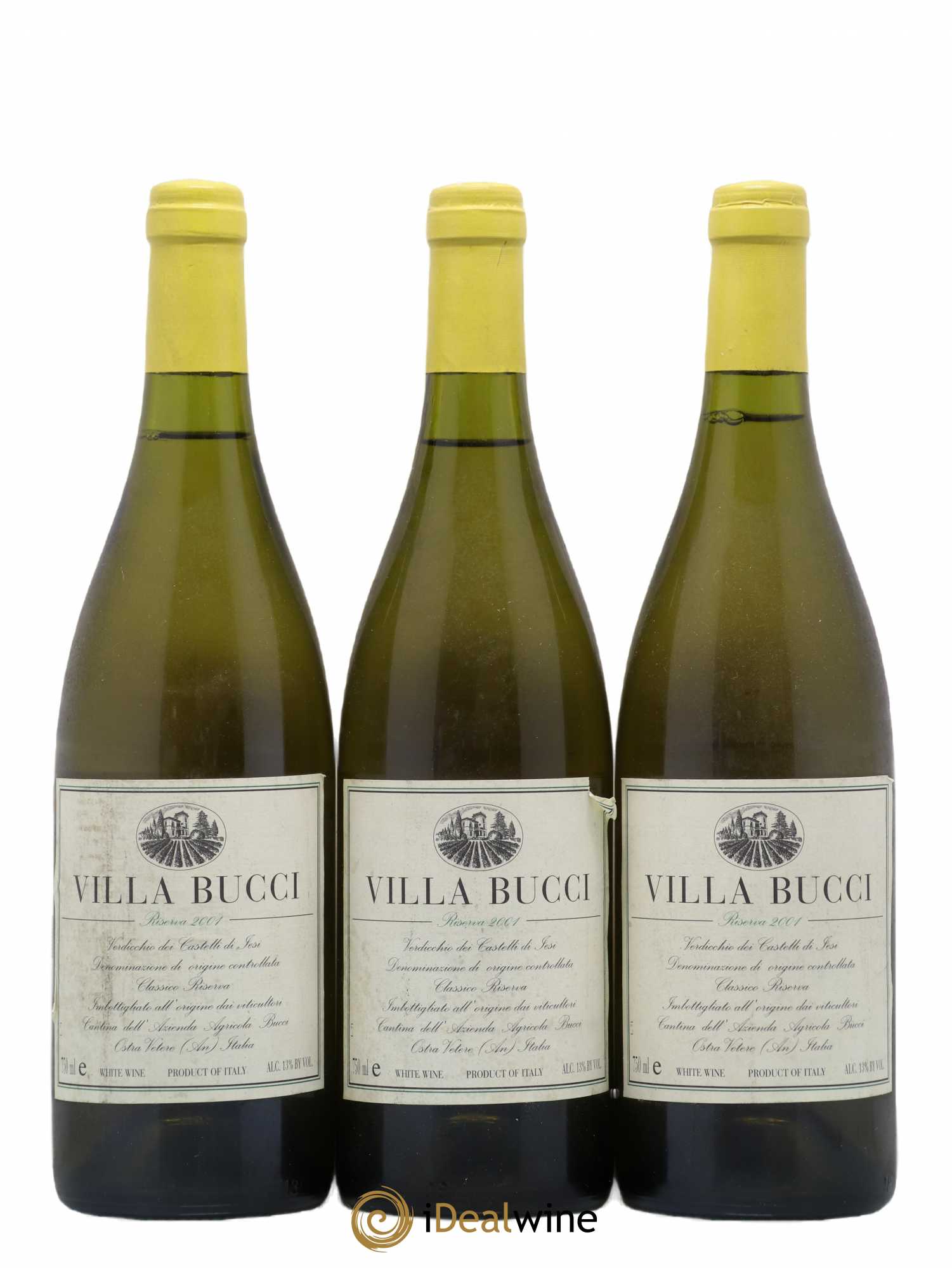 Marches IGT Verdicchio dei Castelli di Jesi Classico Riserva Villa Bucci 2001 - Posten von 3 Flaschen - 0