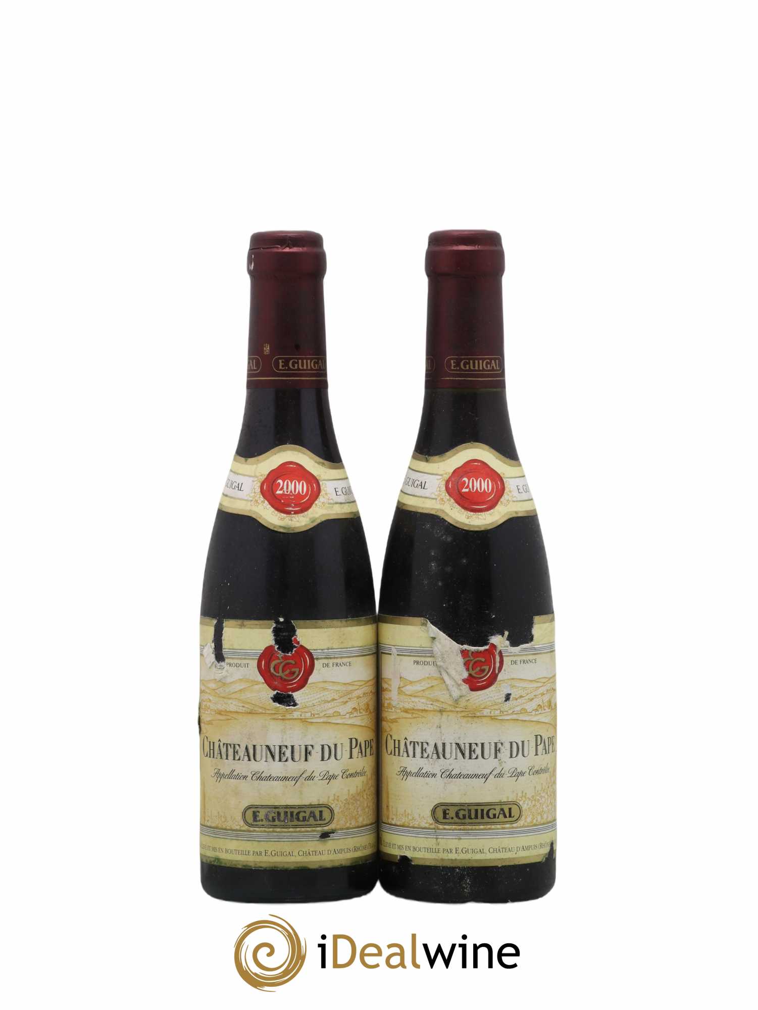 Châteauneuf-du-Pape Guigal 2000 - Lot de 2 demi bouteilles - 0