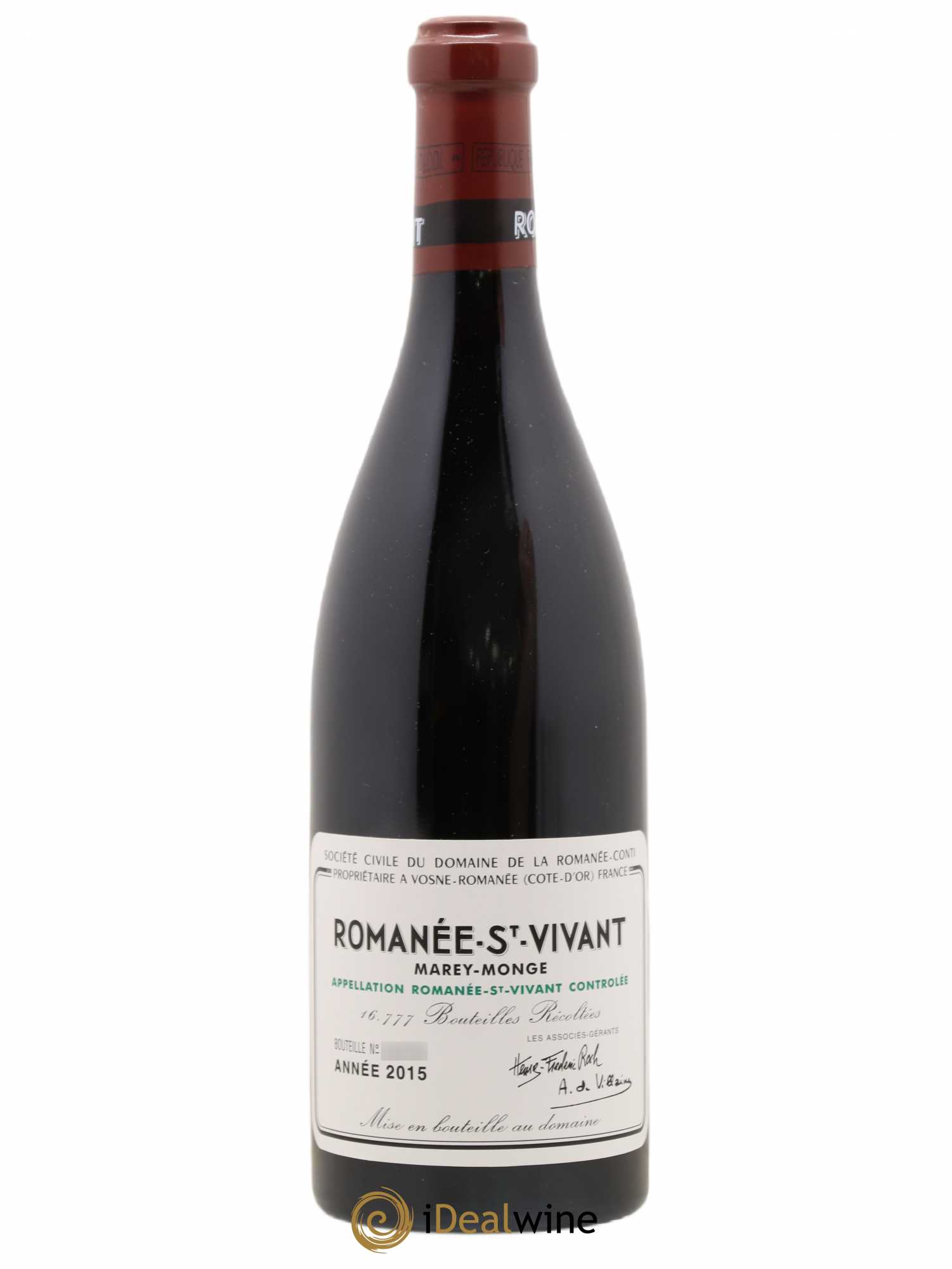 Romanée-Saint-Vivant Grand Cru Domaine de la Romanée-Conti 2015 - Lot de 1 bouteille - 0
