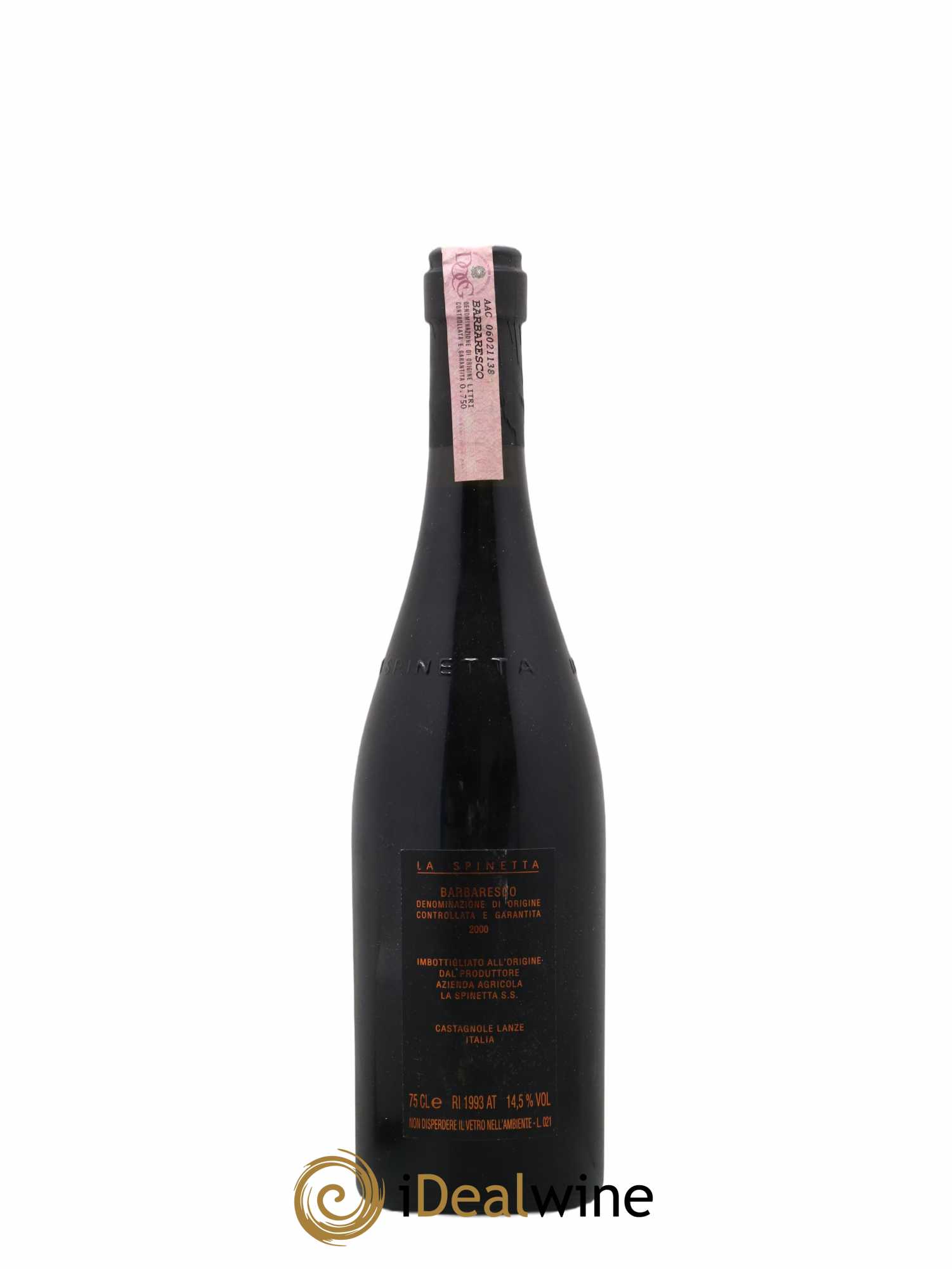 Barbaresco DOCG La Spinetta Vigneto Valeriano 2000 - Posten von 1 Flasche - 1