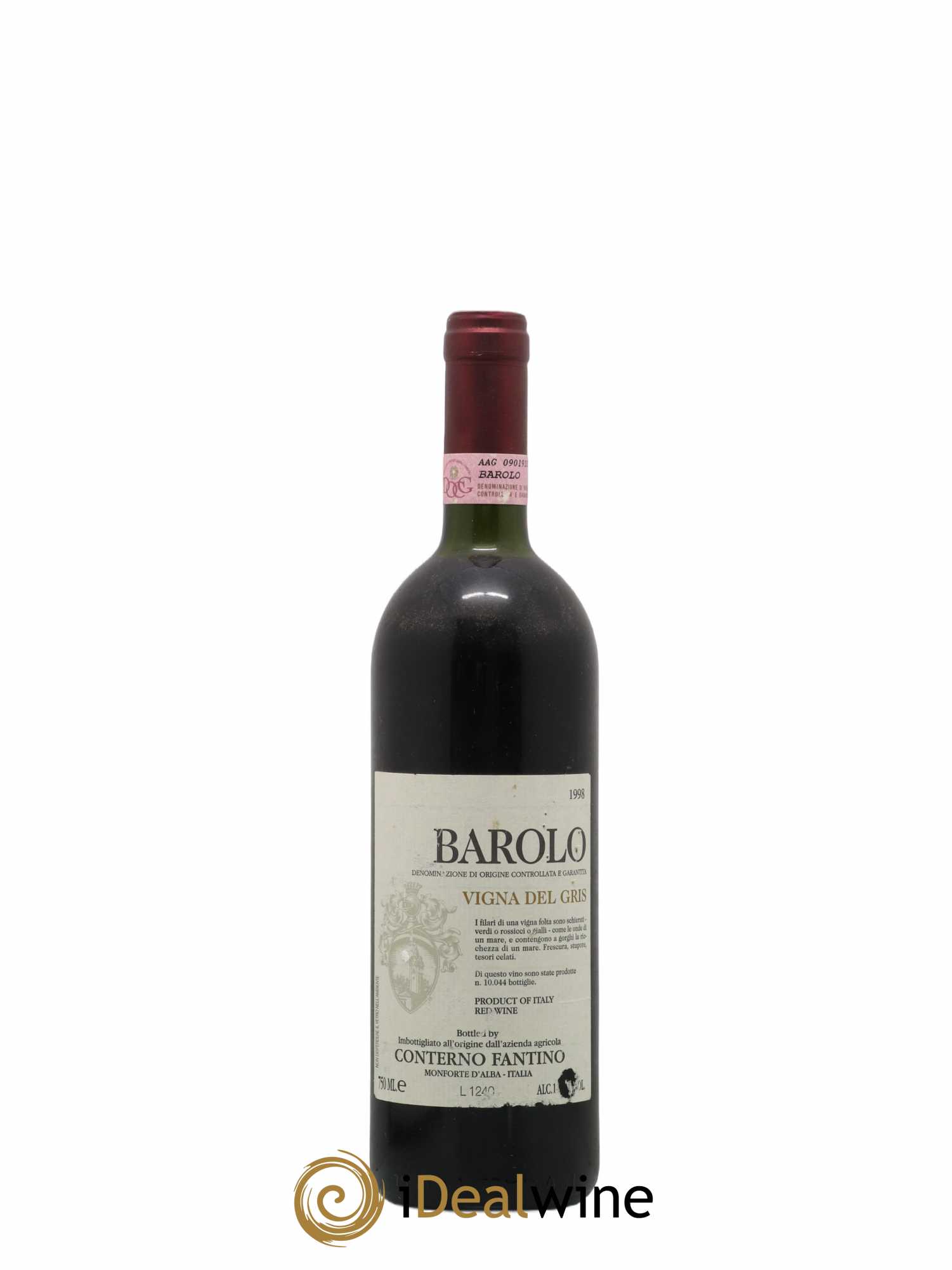 Barolo Vigna Del Gris Conterno Fantino 1998 - Lot de 1 bouteille - 0