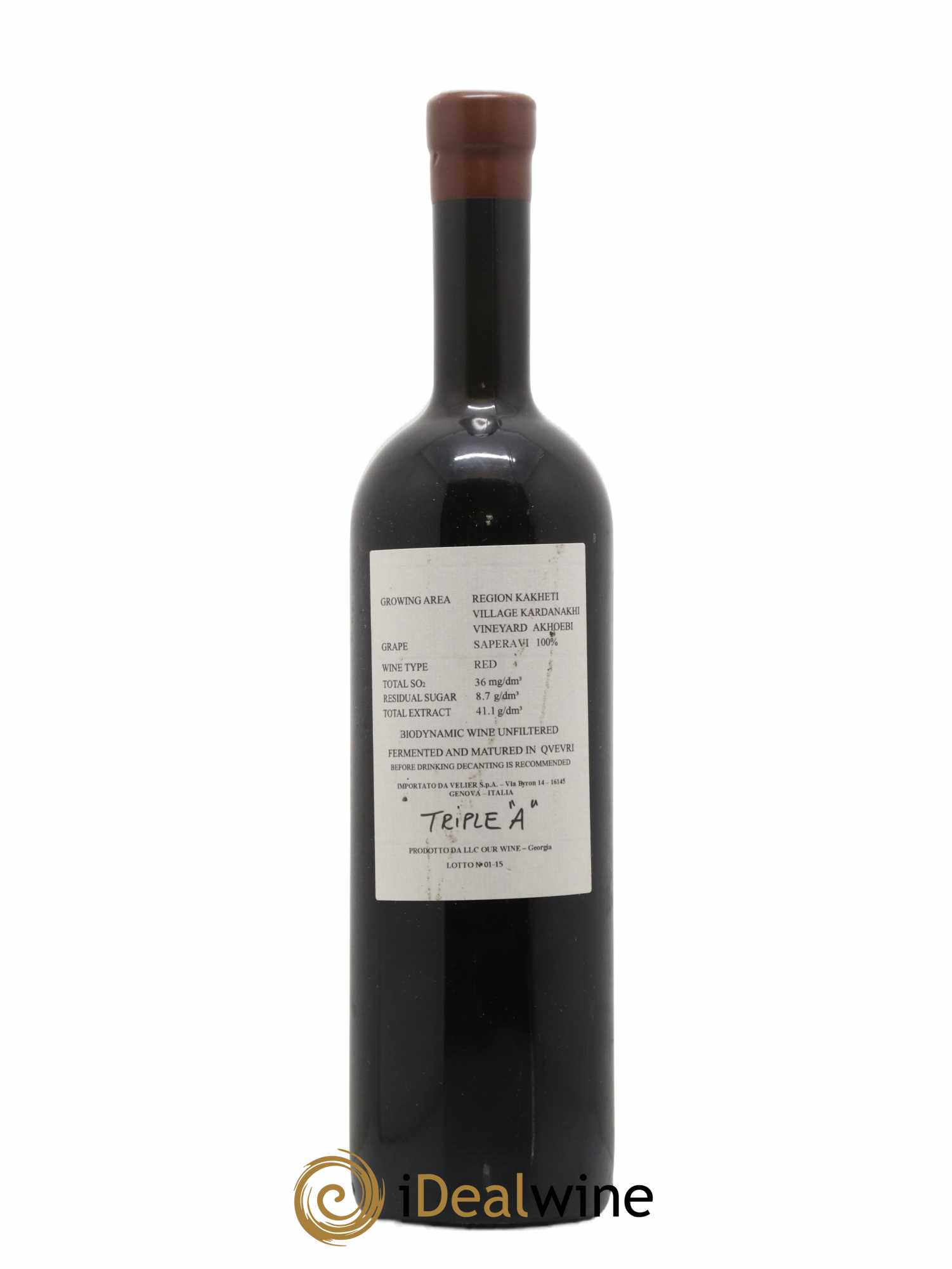 Vins Etrangers Georgian Wine Saperavi Kakheti Kardanakhi Akhoebi 2013 - Posten von 1 Flasche - 1