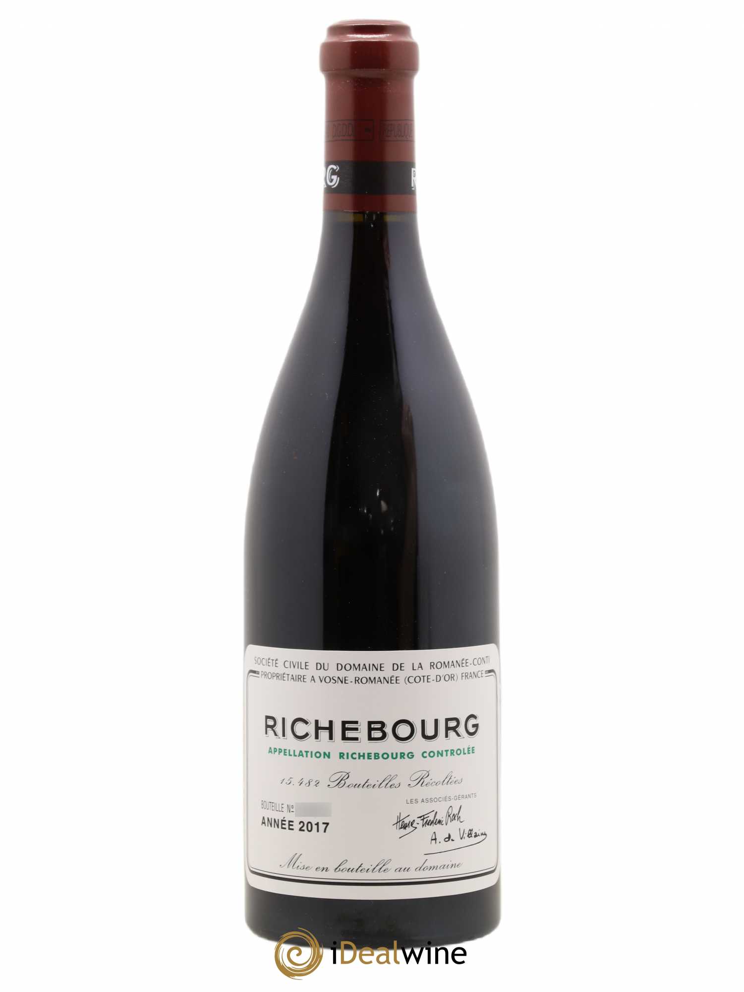 Richebourg Grand Cru Domaine de la Romanée-Conti 2017 - Lot de 1 bouteille - 0