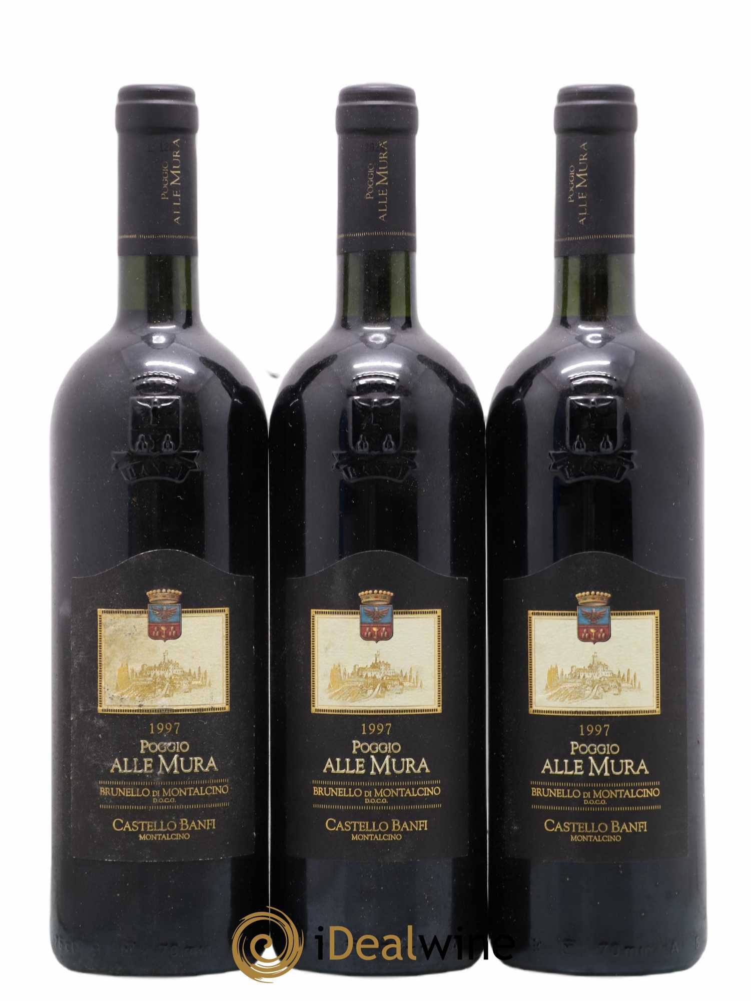 Brunello di Montalcino Poggio alle Mura Castello Banfi 1997 - Posten von 3 Flaschen - 0