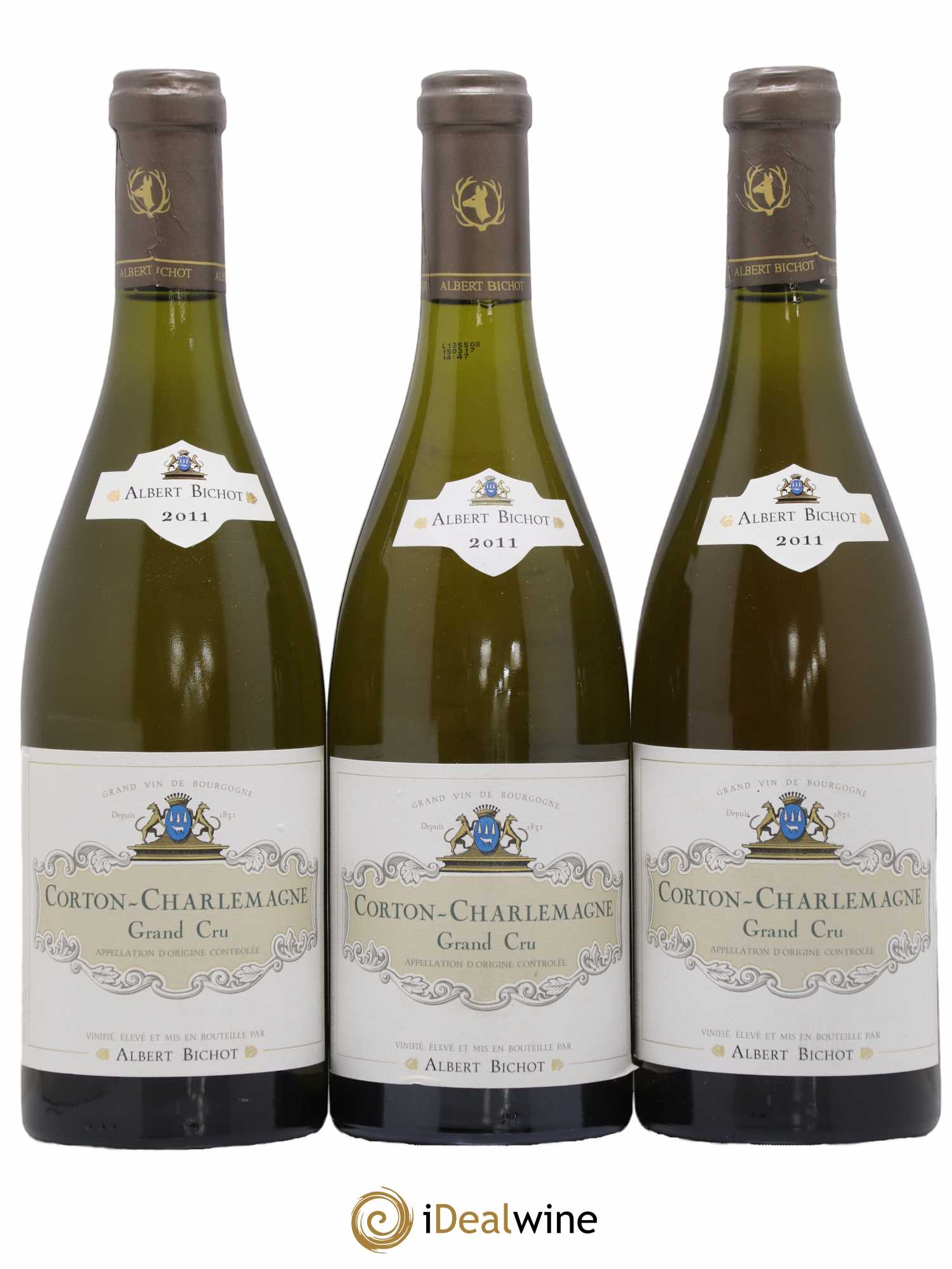Corton-Charlemagne Grand Cru Domaine du Pavillon - Albert Bichot 2011 - Lot de 3 bouteilles - 0