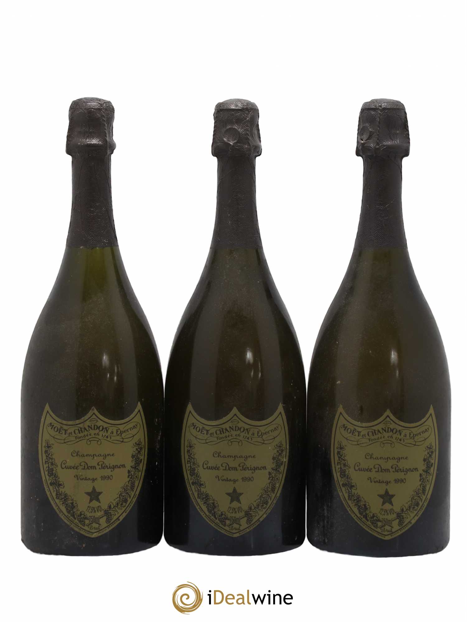 Brut Dom Pérignon 1990 - Lot de 3 bouteilles - 0