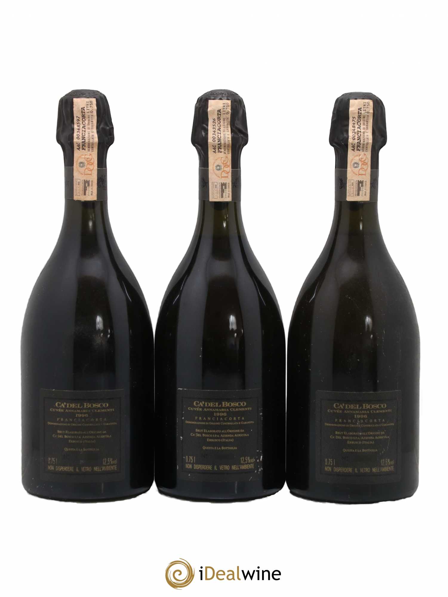 Franciacorta DOCG Riserva Annamaria Clementi Ca del Bosco 1996 - Lot de 3 bouteilles - 1