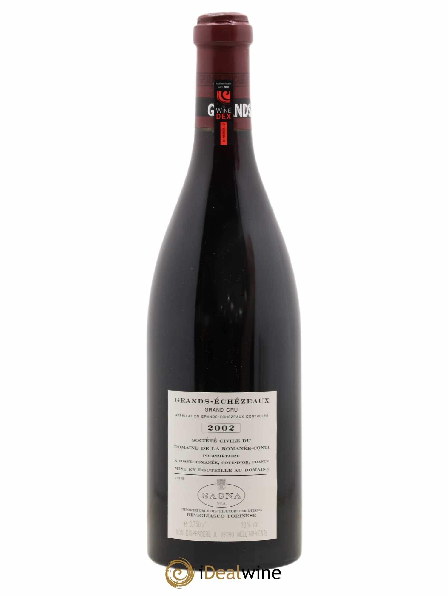 Grands-Echezeaux Grand Cru Domaine de la Romanée-Conti 2002 - Lot de 1 bouteille - 1