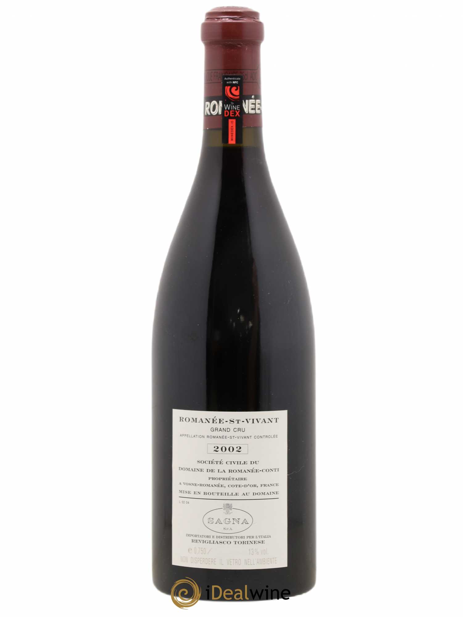 Romanée-Saint-Vivant Grand Cru Domaine de la Romanée-Conti 2002 - Lot de 1 bouteille - 1