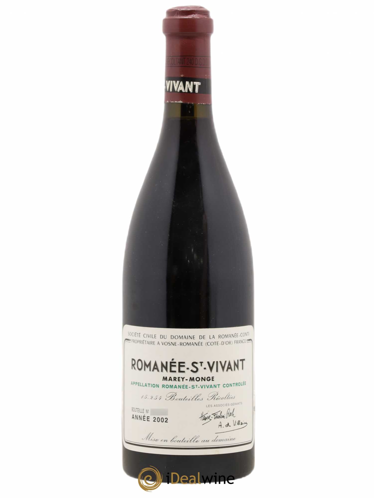 Romanée-Saint-Vivant Grand Cru Domaine de la Romanée-Conti 2002 - Lot de 1 bouteille - 0