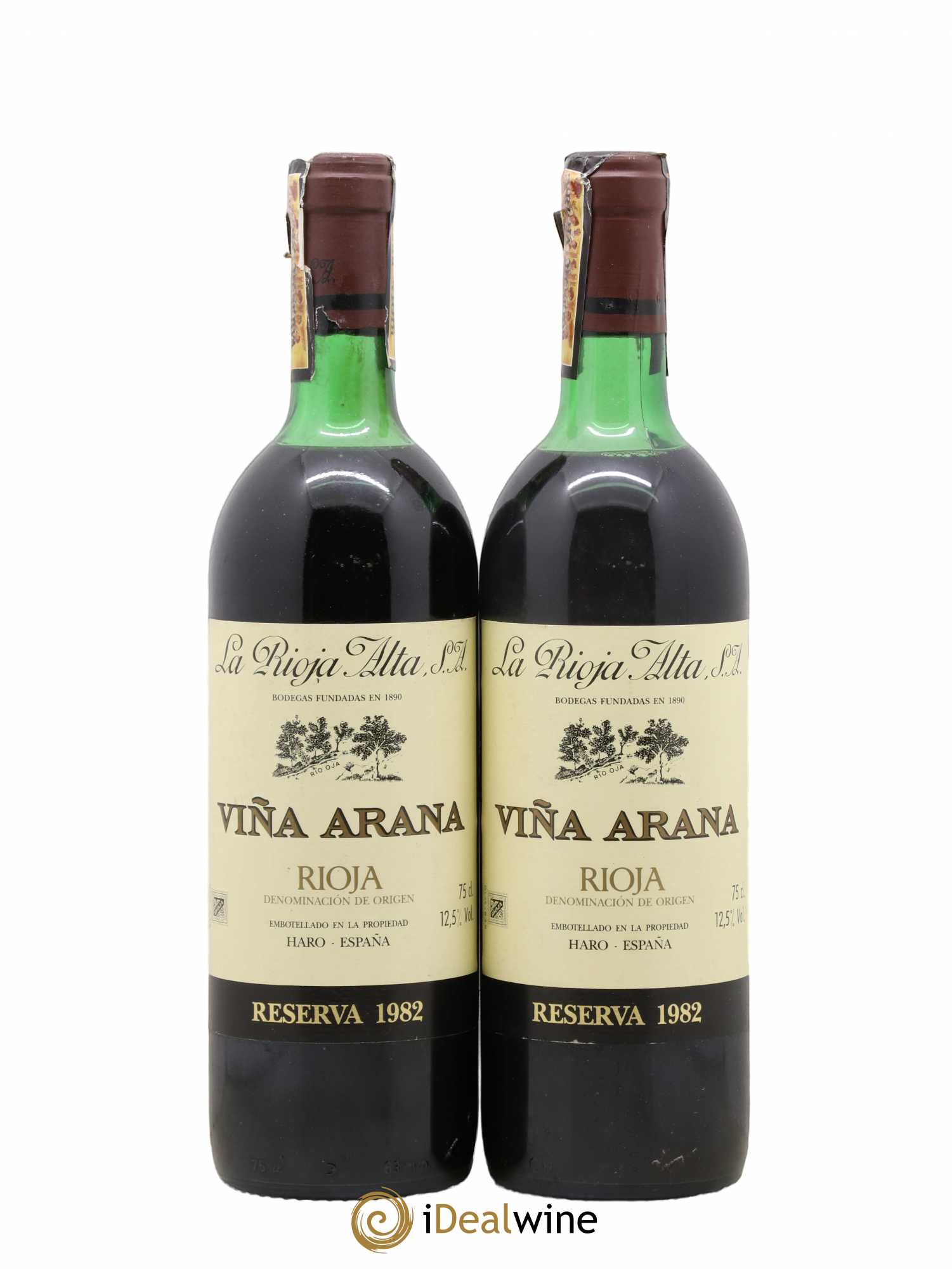 Rioja DOCA Vina Arana La Alta Reserva 1982 - Lot of 2 bottles - 0