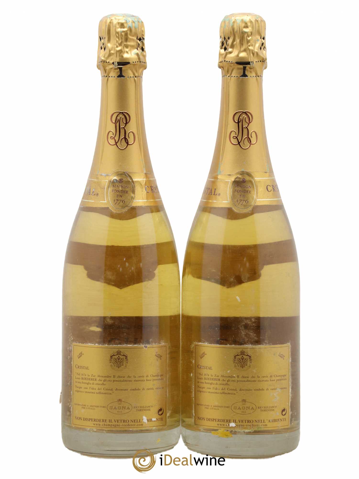 Cristal Louis Roederer 1996 - Lot de 2 bouteilles - 1