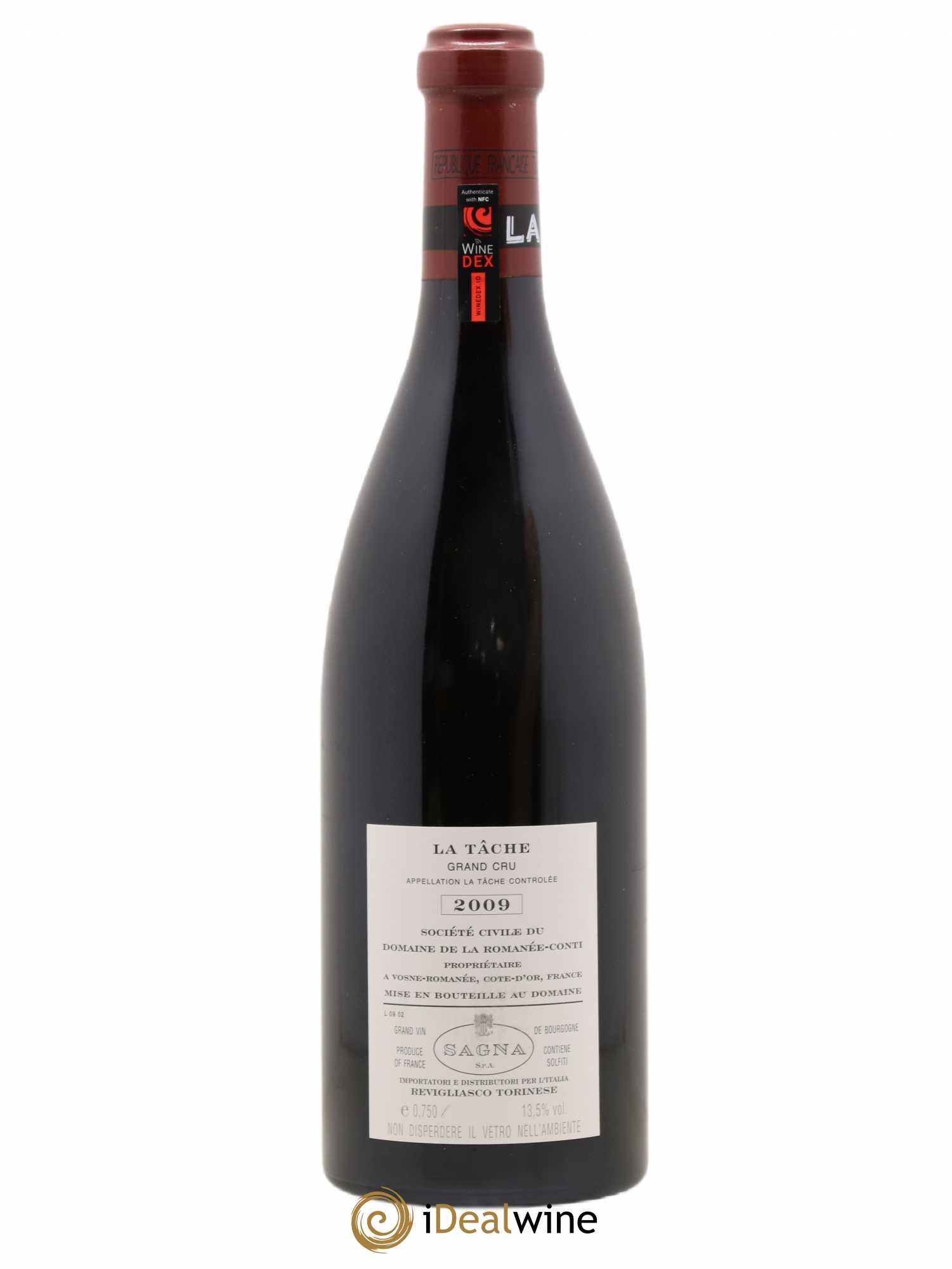 La Tâche Grand Cru Domaine de la Romanée-Conti 2009 - Lot de 1 bouteille - 1