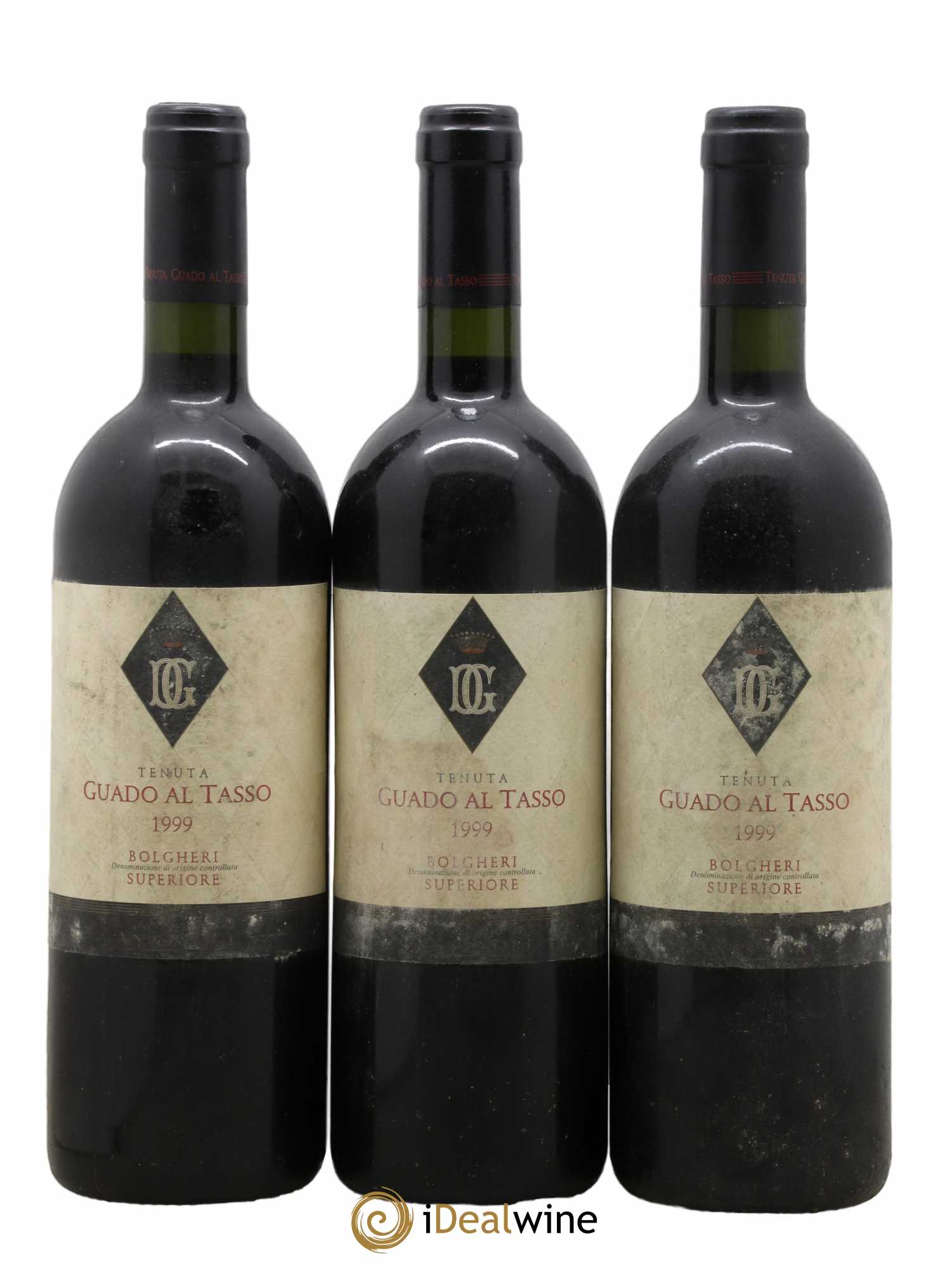 Bolgheri Superiore DOC Guado al Tasso Tenuta Guado al Tasso - Marchesi Antinori 1999 - Lot de 3 bouteilles - 0