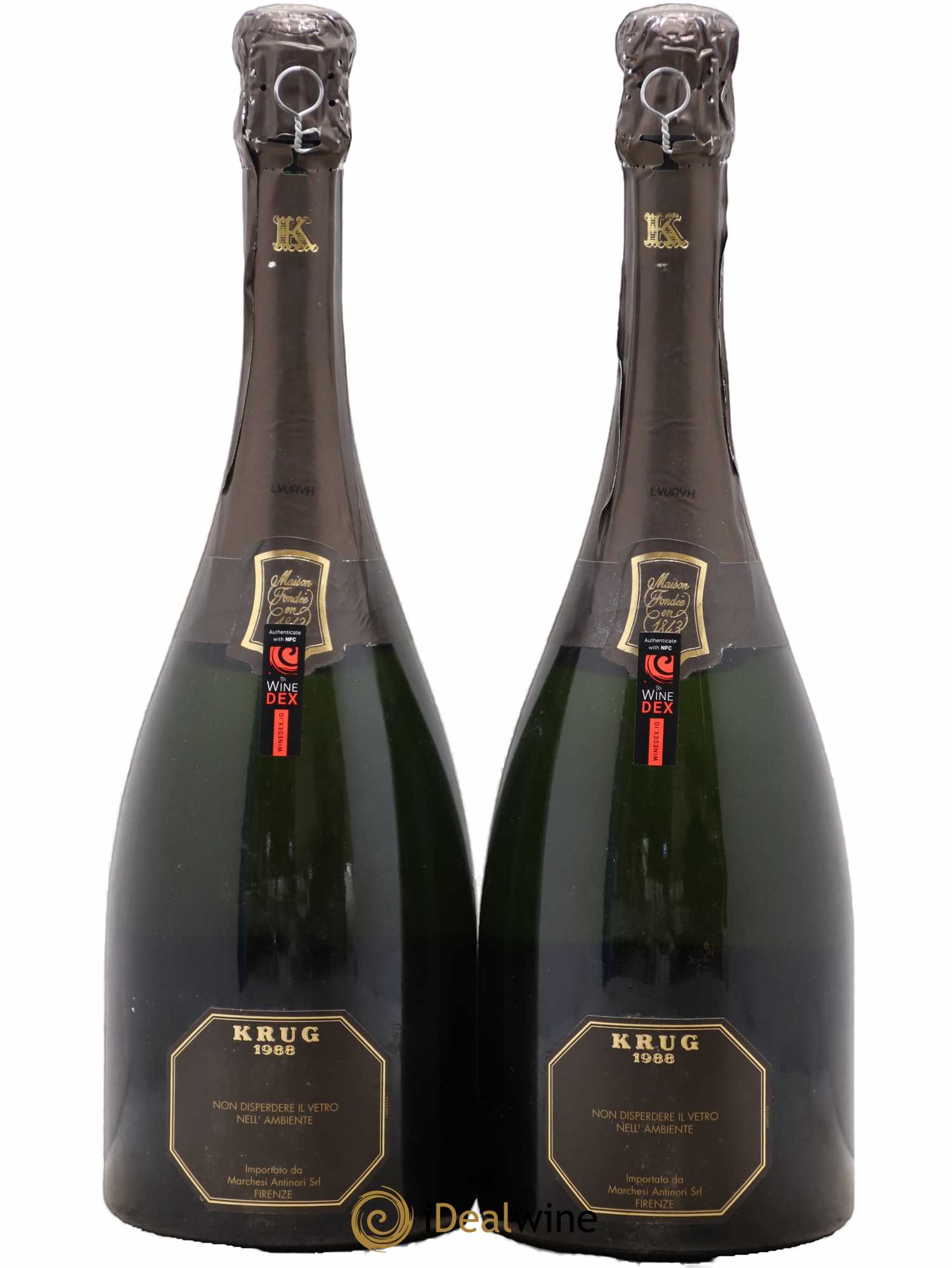 Vintage Krug 1988 - Lot de 2 bouteilles - 1