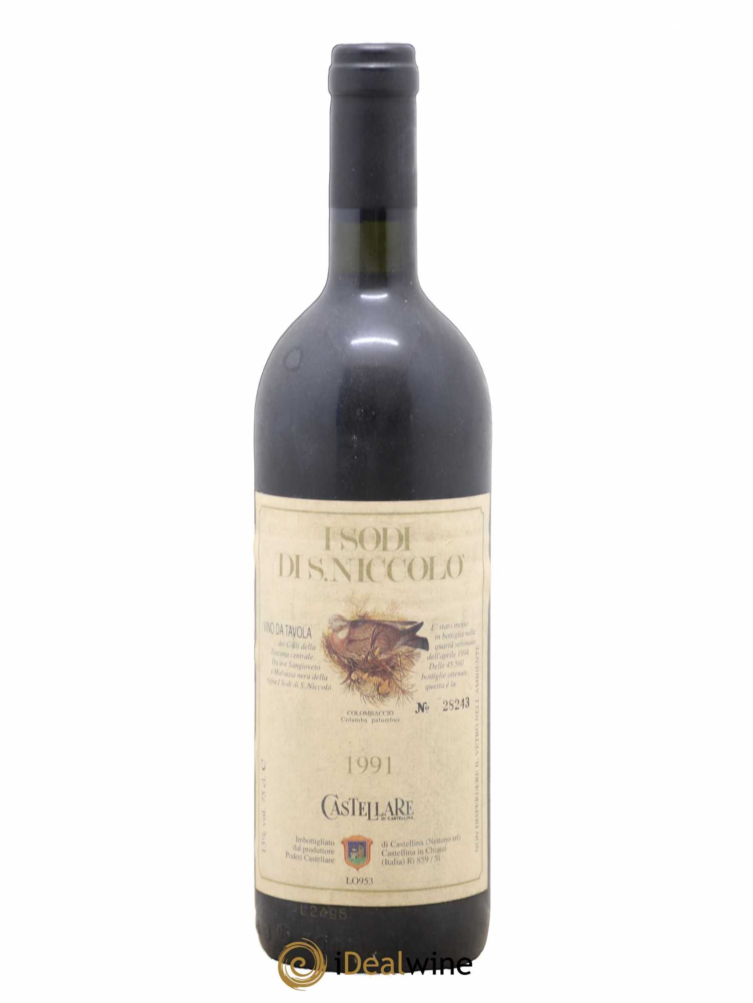 Toscana IGT Castellare di Castellina I Sodi di San Niccolo 1991 - Lot de 1 bouteille - 0