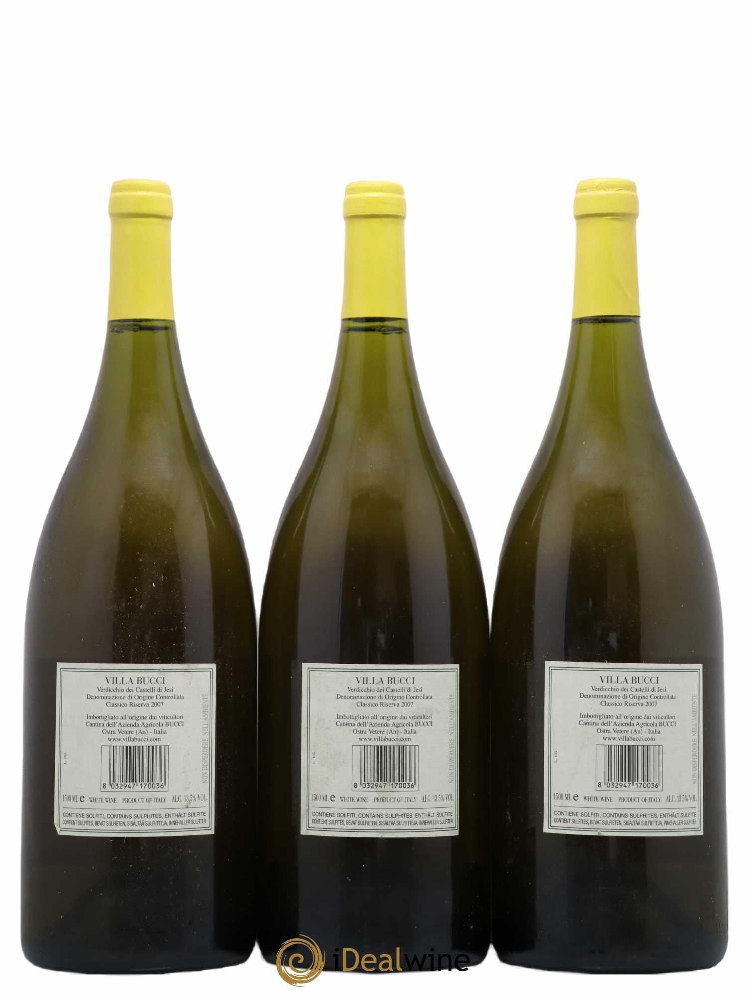Italie Verdicchio dei Castelli di Jesi Riserva Classico Villa Bucci 2007 - Lotto di 3 magnum - 1
