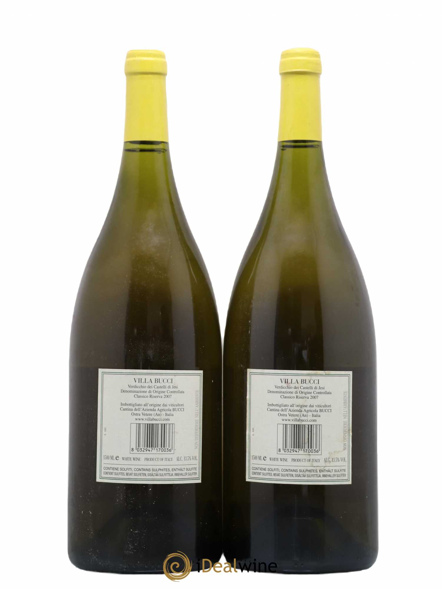 Italie Verdicchio dei Castelli di Jesi Riserva Classico Villa Bucci 2007 - Lot de 2 magnums - 1