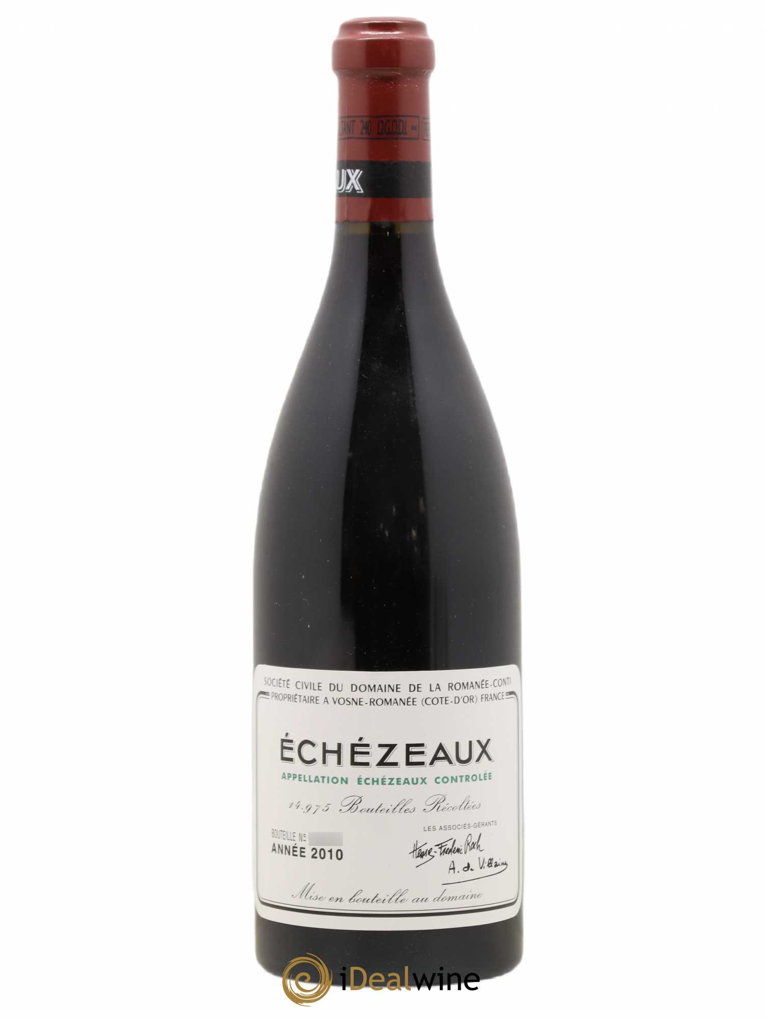 Echezeaux Grand Cru Domaine de la Romanée-Conti 2010 - Lot de 1 bouteille - 0