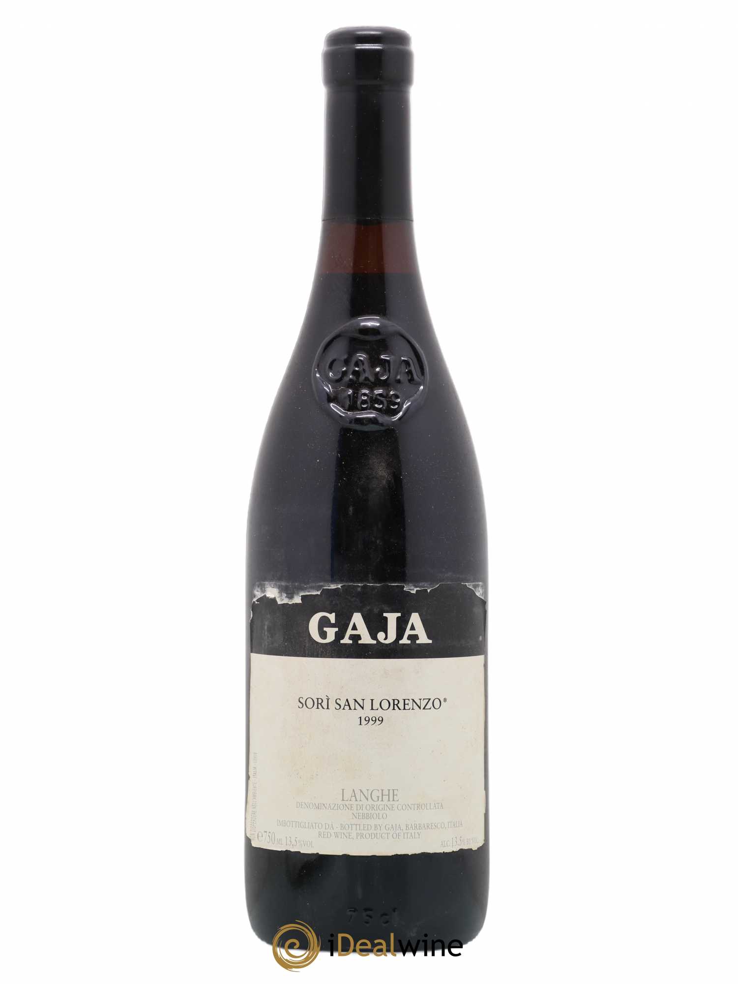 Langhe DOC Sori San Lorenzo Angelo Gaja 1999 - Lot de 1 bouteille - 0