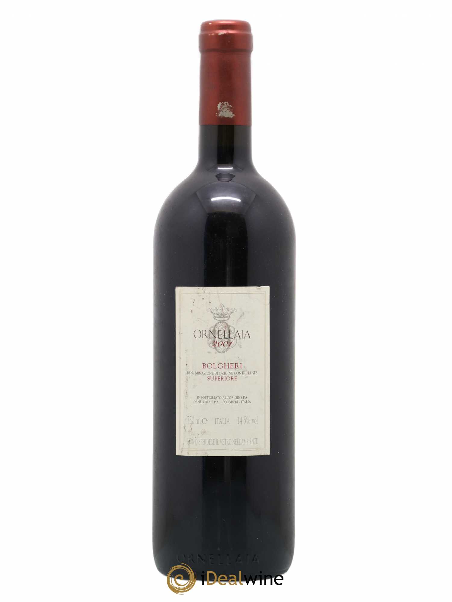 Bolgheri DOC Superiore Ornellaia Tenuta Dell'Ornellaia - Frescobaldi 2001 - Lot de 1 bouteille - 1