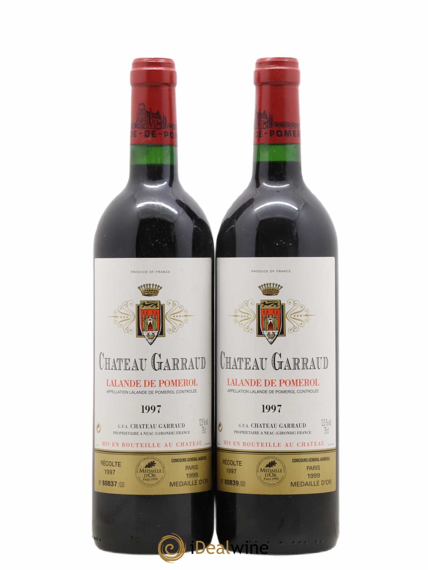 Lalande-de-Pomerol Château Garraud 1997 - Lot de 2 bouteilles - 0
