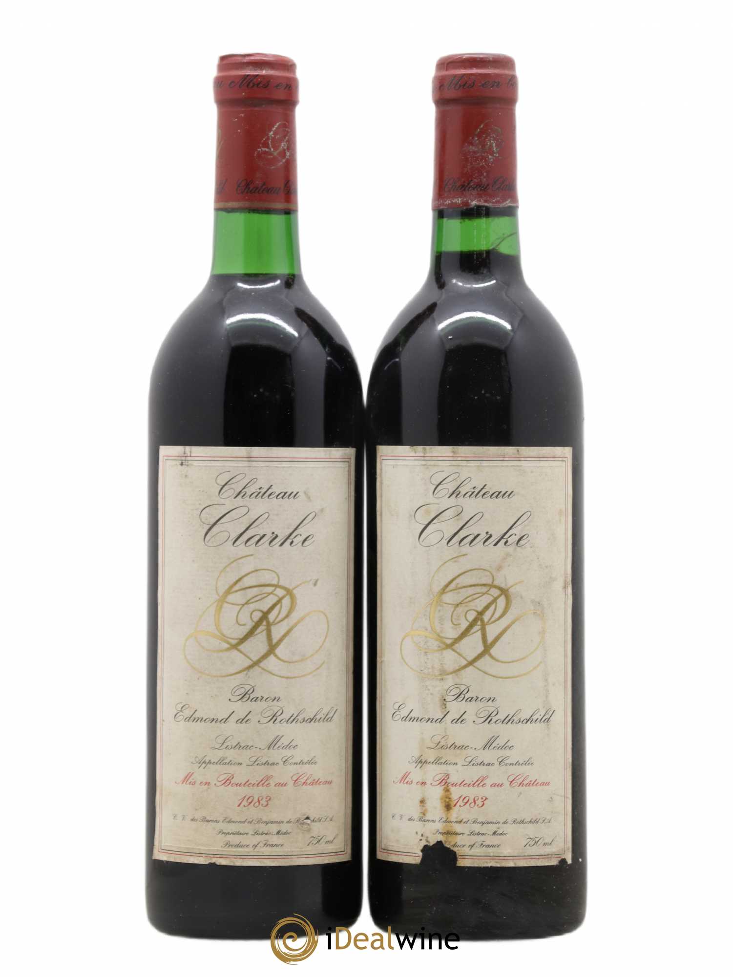 Château Clarke 1983 - Lot de 2 bouteilles - 0