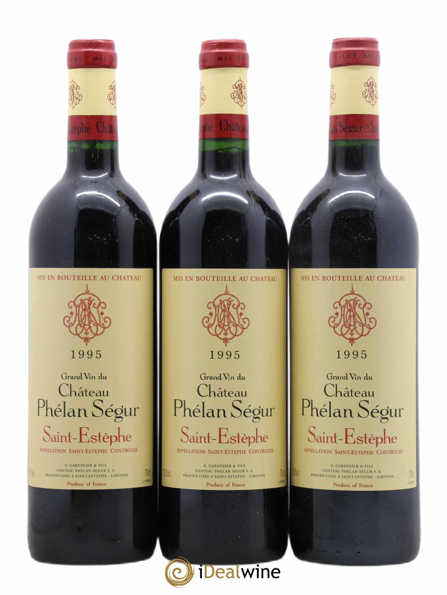 Château Phélan Ségur 1995 - Lot de 12 bouteilles - 1