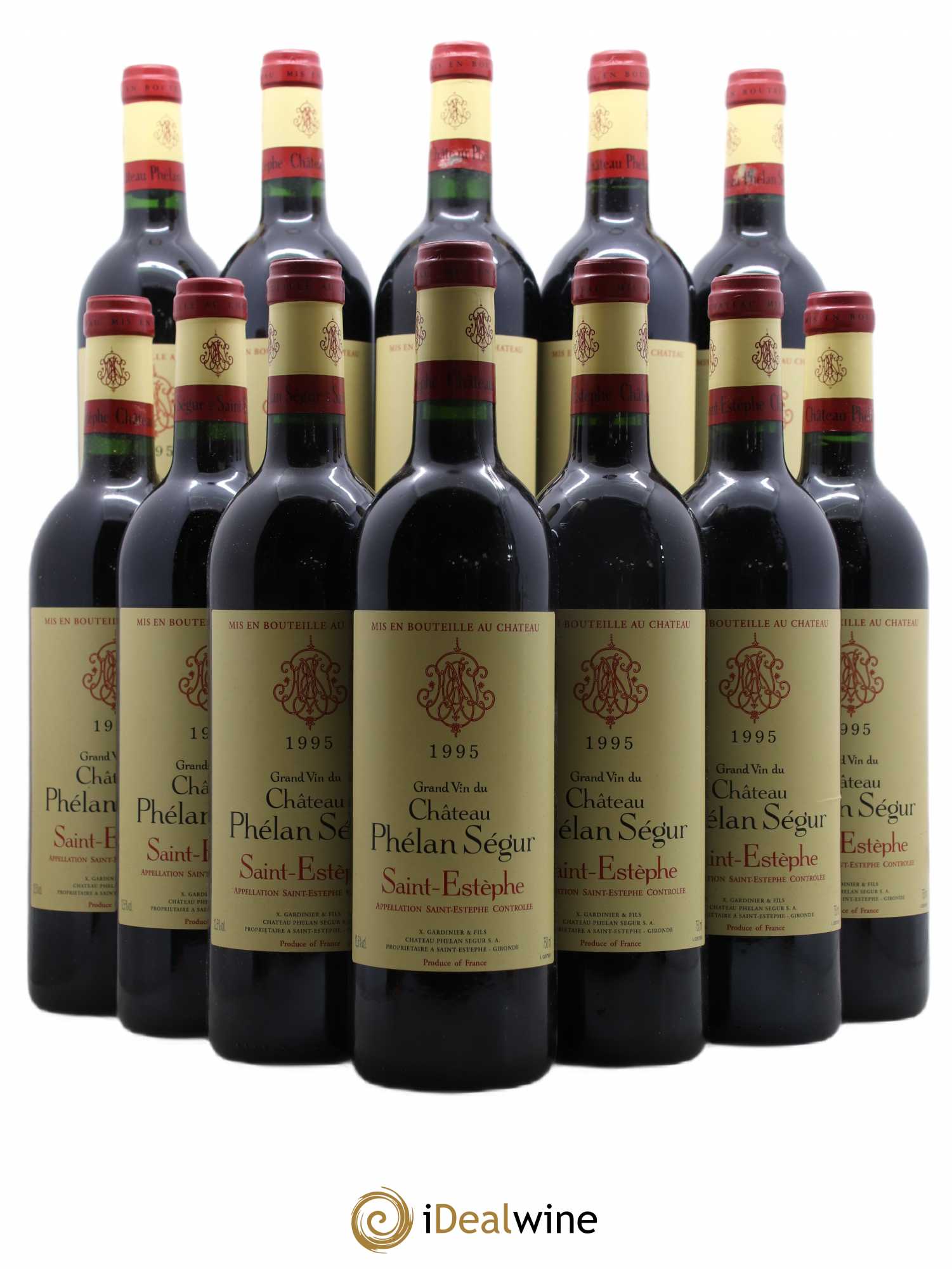 Château Phélan Ségur 1995 - Lot de 12 bouteilles - 0