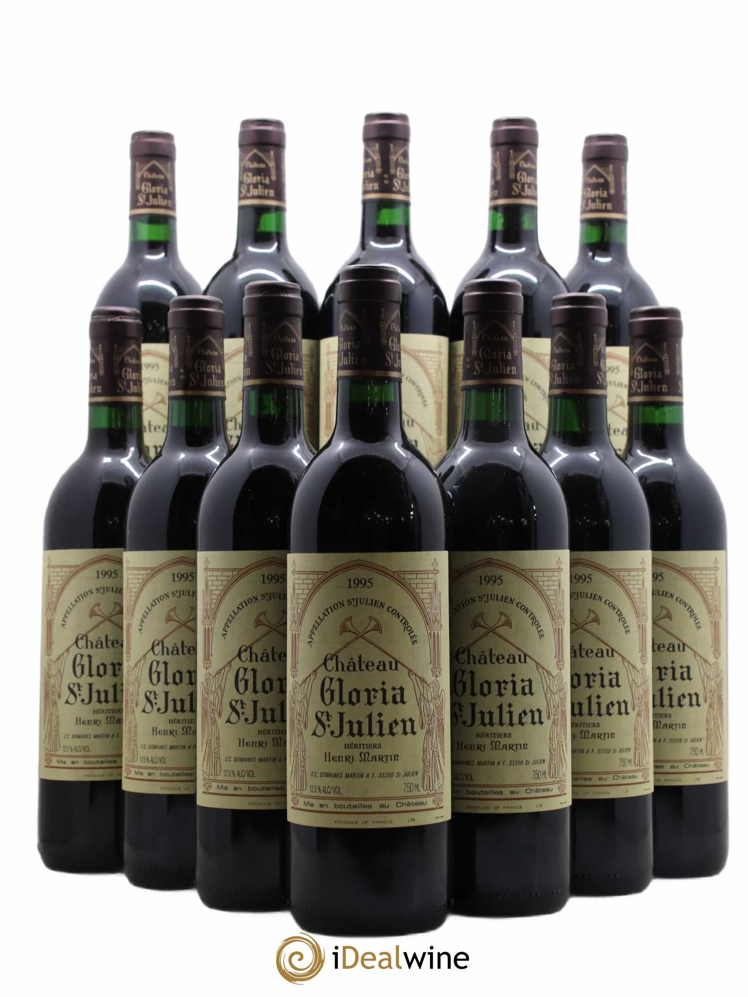 Château Gloria 1995 - Lot de 12 bouteilles - 0