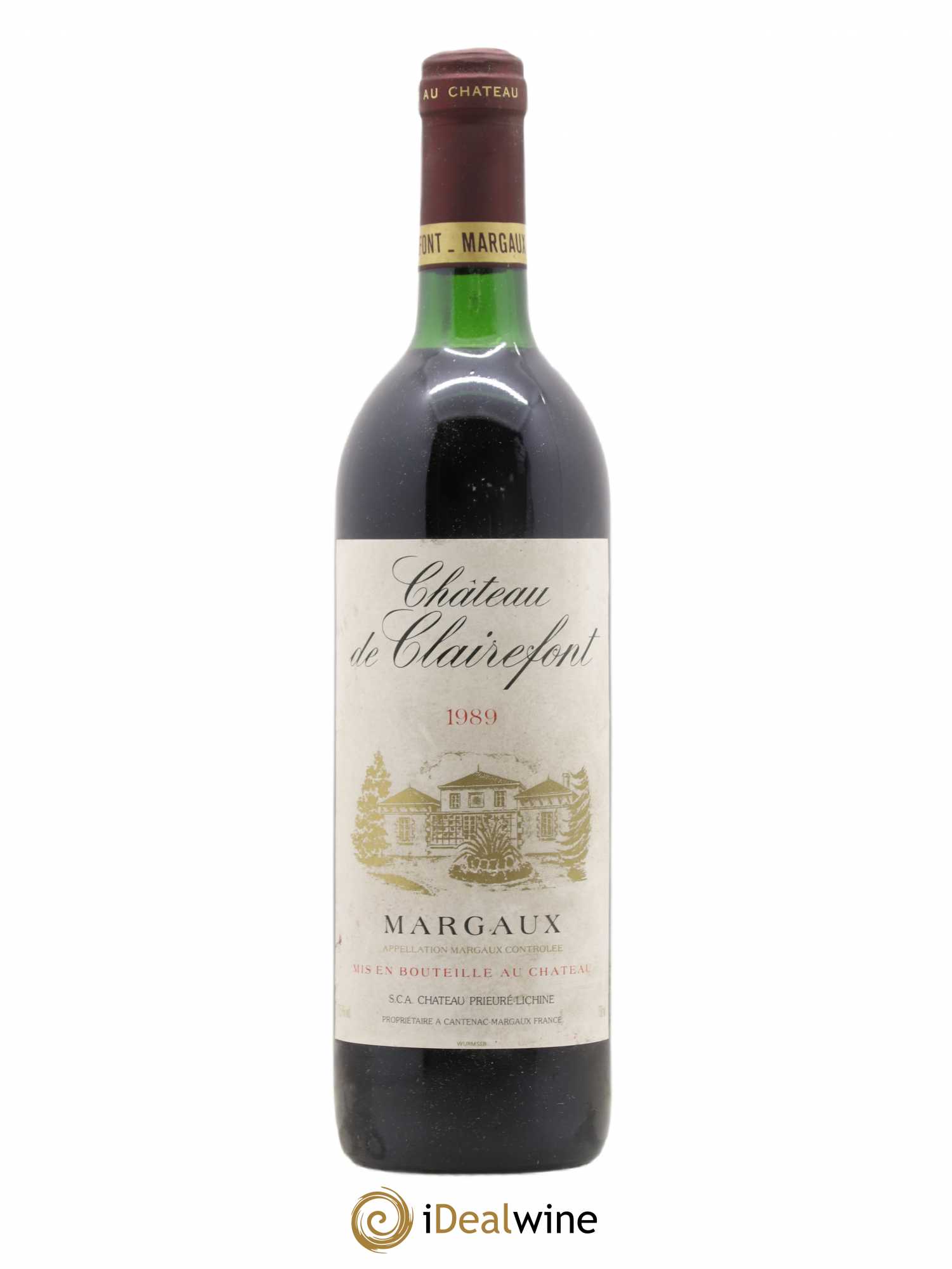 Bordeaux Margaux Château Clairefont 1989 - Posten von 1 Flasche - 0