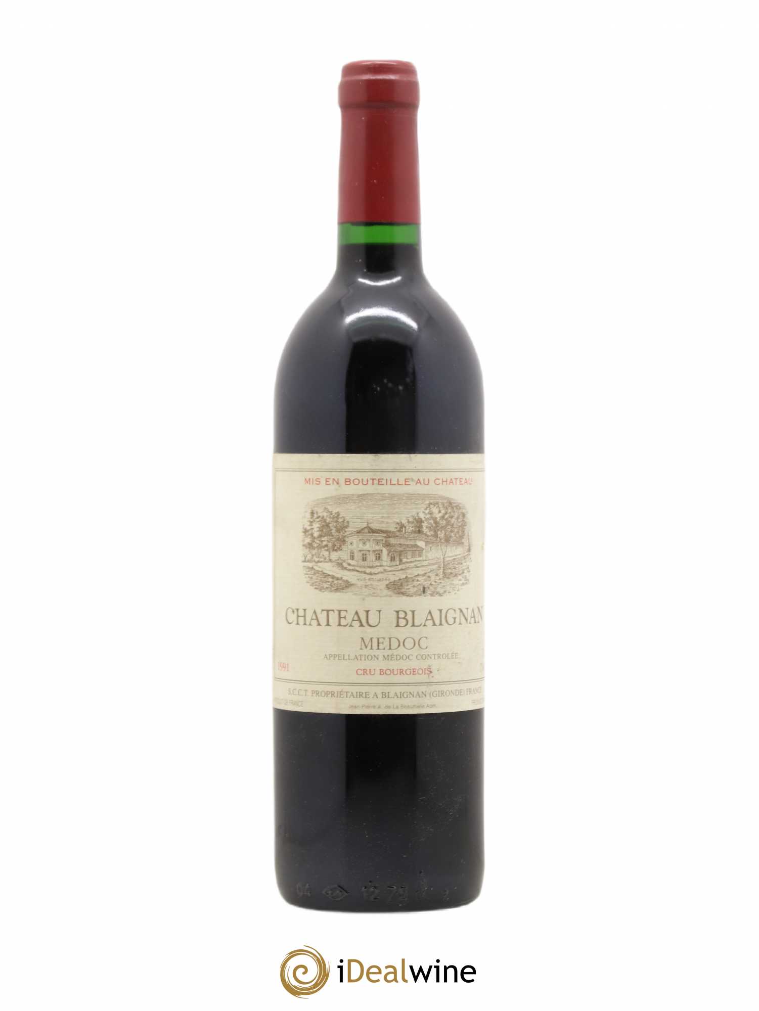 Château Blaignan Cru Bourgeois 1991 - Lot de 1 bouteille - 0