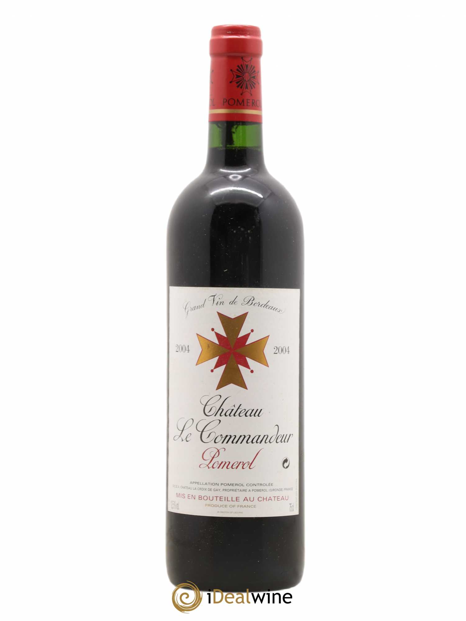 Pomerol Château Le Commandeur 2004 - Lot de 1 bouteille - 0