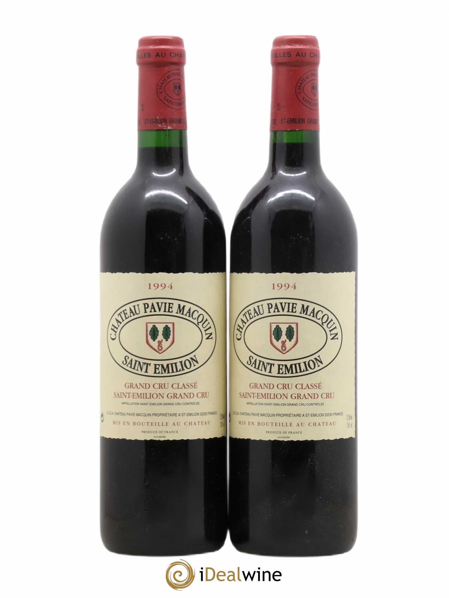 Château Pavie Macquin 1er Grand Cru Classé B 1994 - Lot de 2 bouteilles - 0