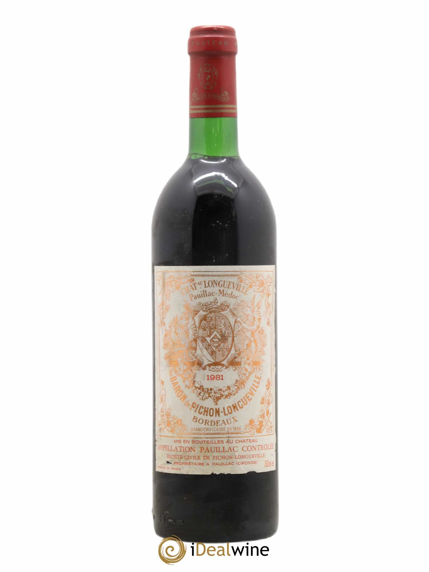 Pichon Longueville Baron 2ème Grand Cru Classé 1981 - Lot de 1 bouteille - 0