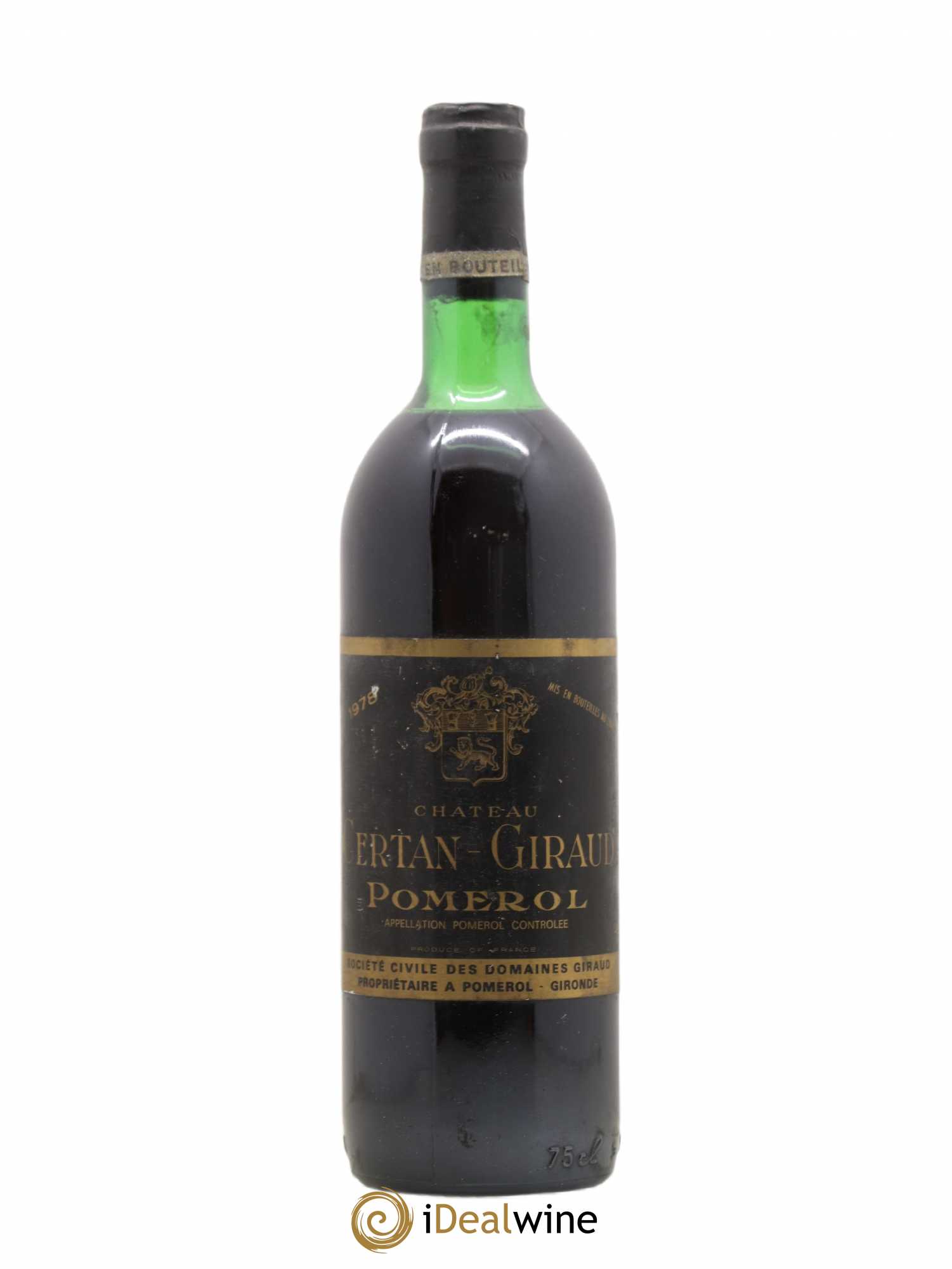 Château Certan Giraud 1978 - Lot de 1 bouteille - 0