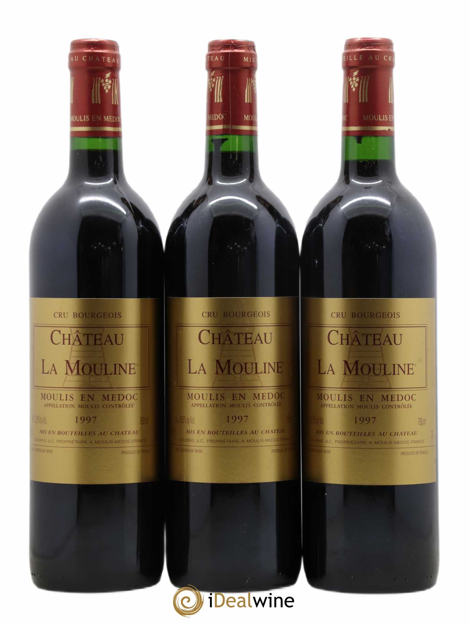 Moulis en Médoc Château La Mouline 1997 - Lot de 6 bouteilles - 1