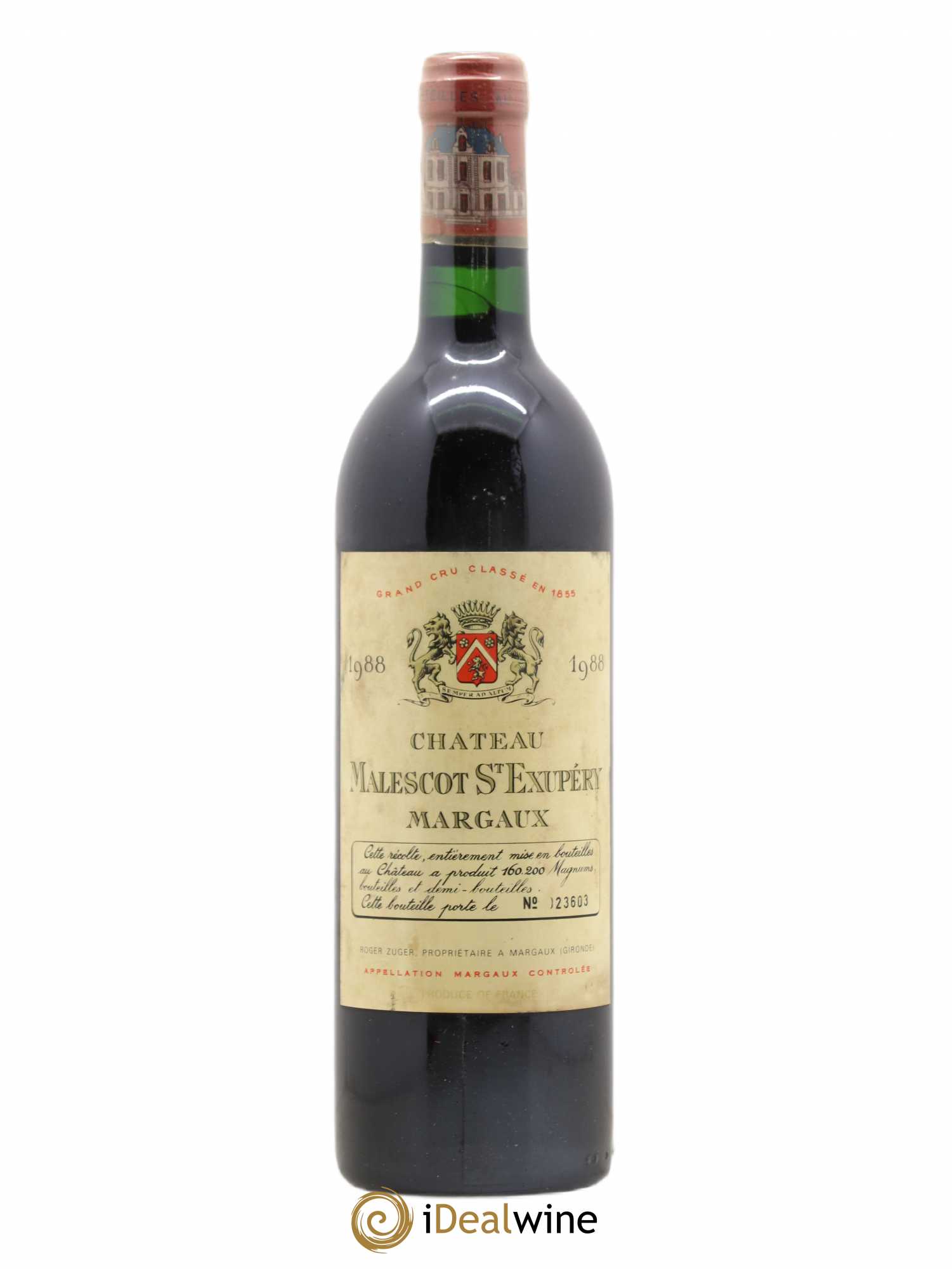 Château Malescot Saint-Exupéry 3ème Grand Cru Classé 1988 - Lot de 1 bouteille - 0