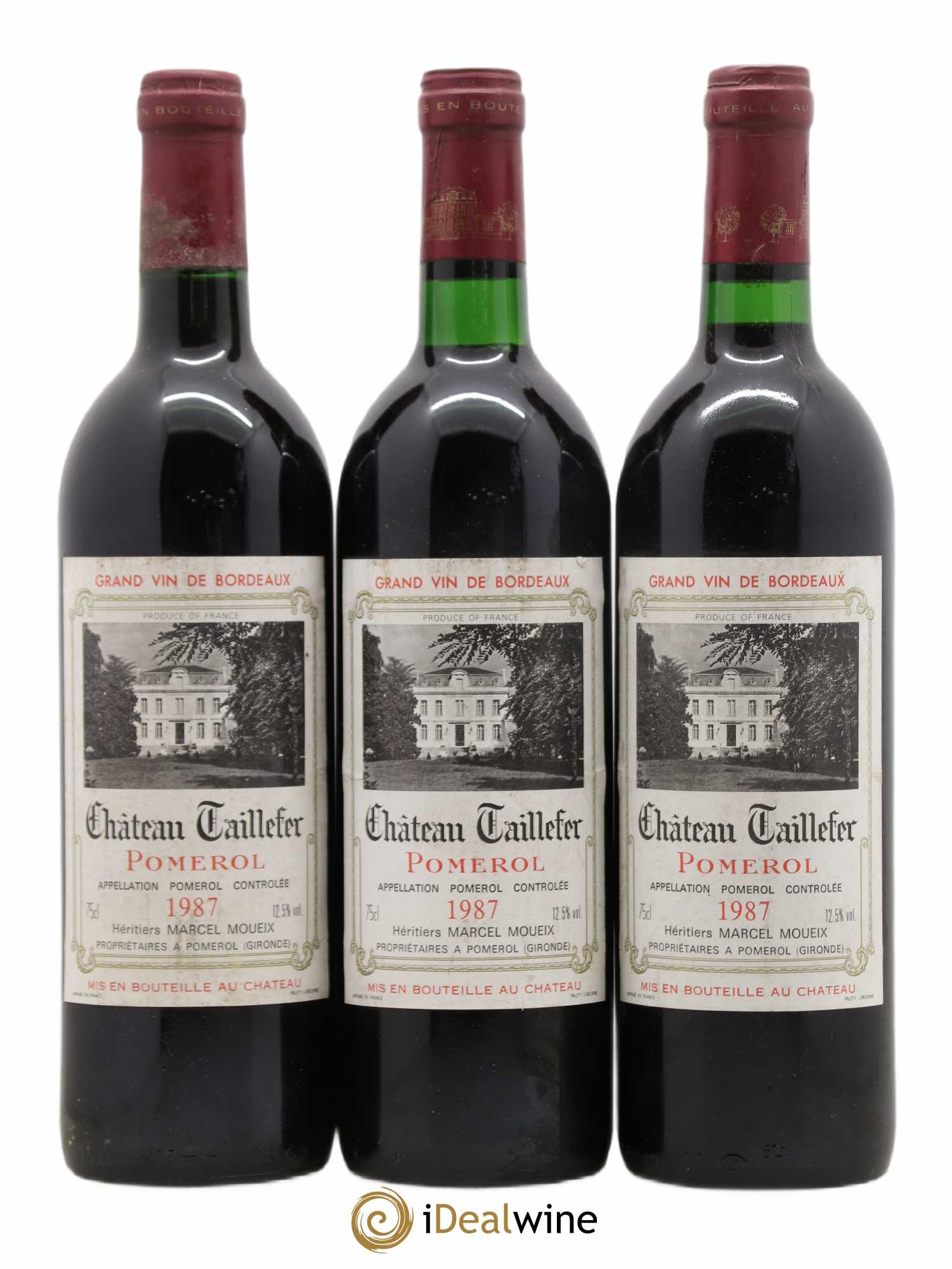 Château Taillefer 1987 - Lot de 3 bouteilles - 0