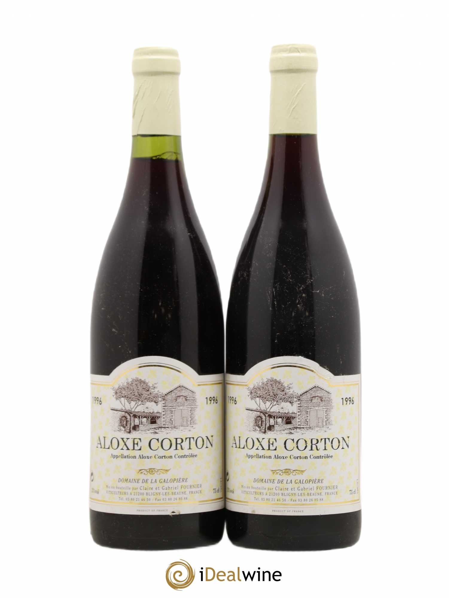 Aloxe-Corton Domaine La Galopière 1996 - Posten von 2 Flaschen - 0