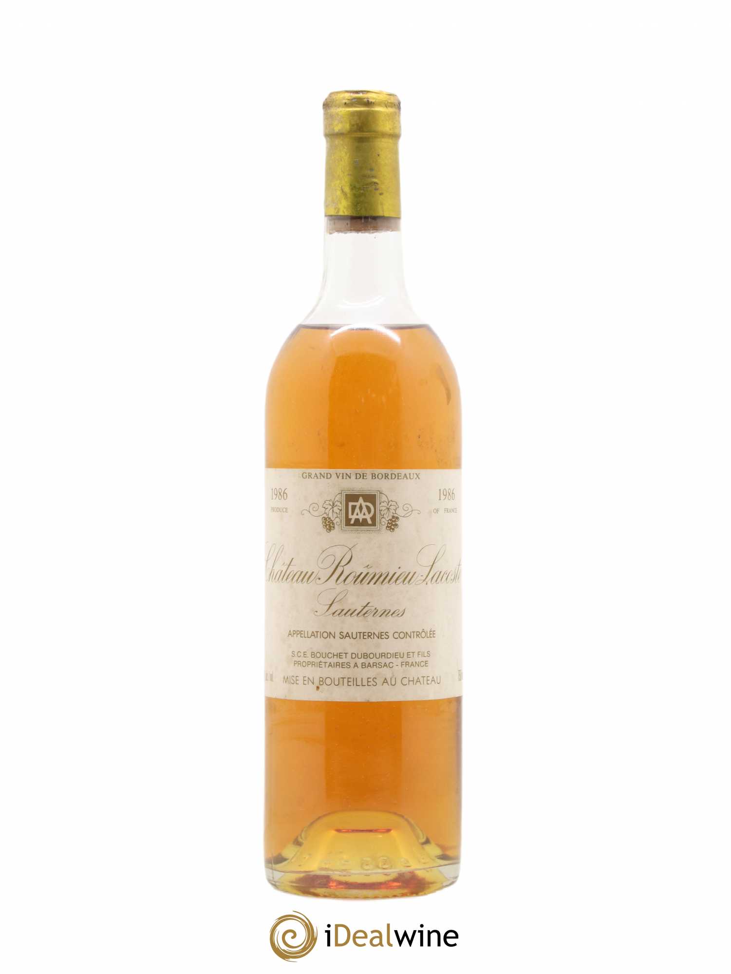 Château Roûmieu-Lacoste Cru Bourgeois 1986 - Posten von 1 Flasche - 0
