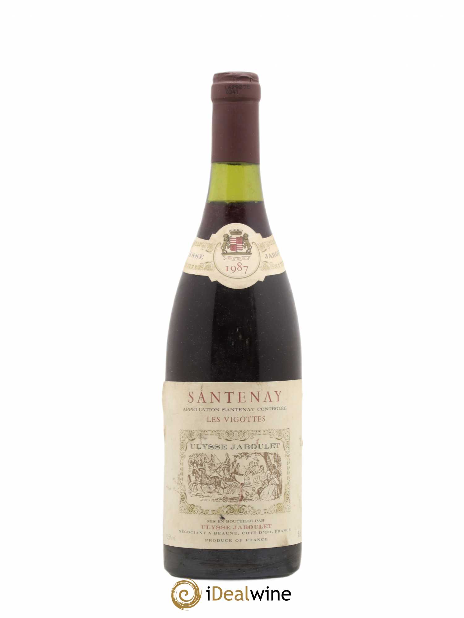 Santenay Les Vigottes Ulysse Jaboulet 1987 - Posten von 1 Flasche - 0