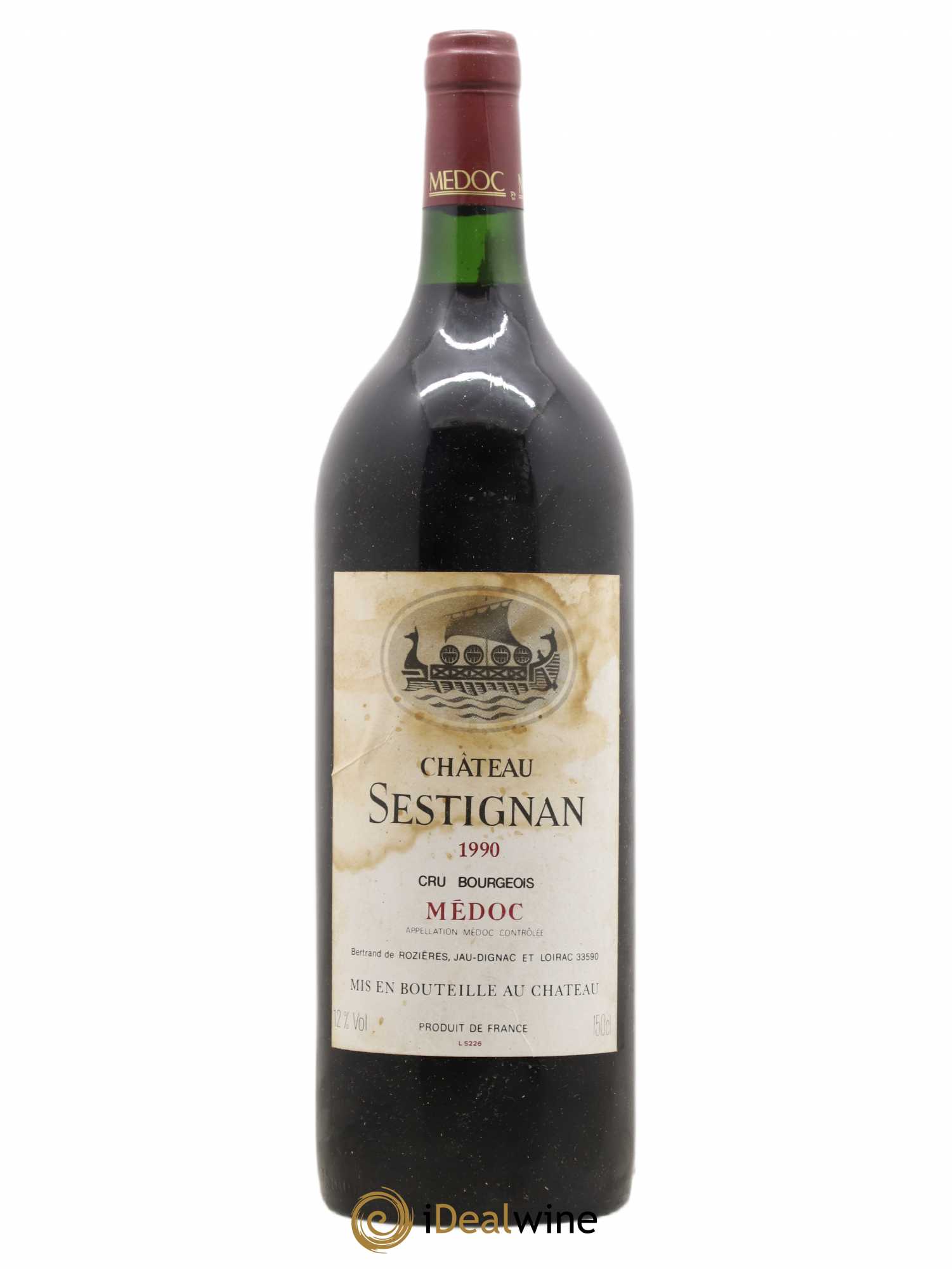 Médoc Château Sestignan 1990 - Posten von 1 Magnum - 0