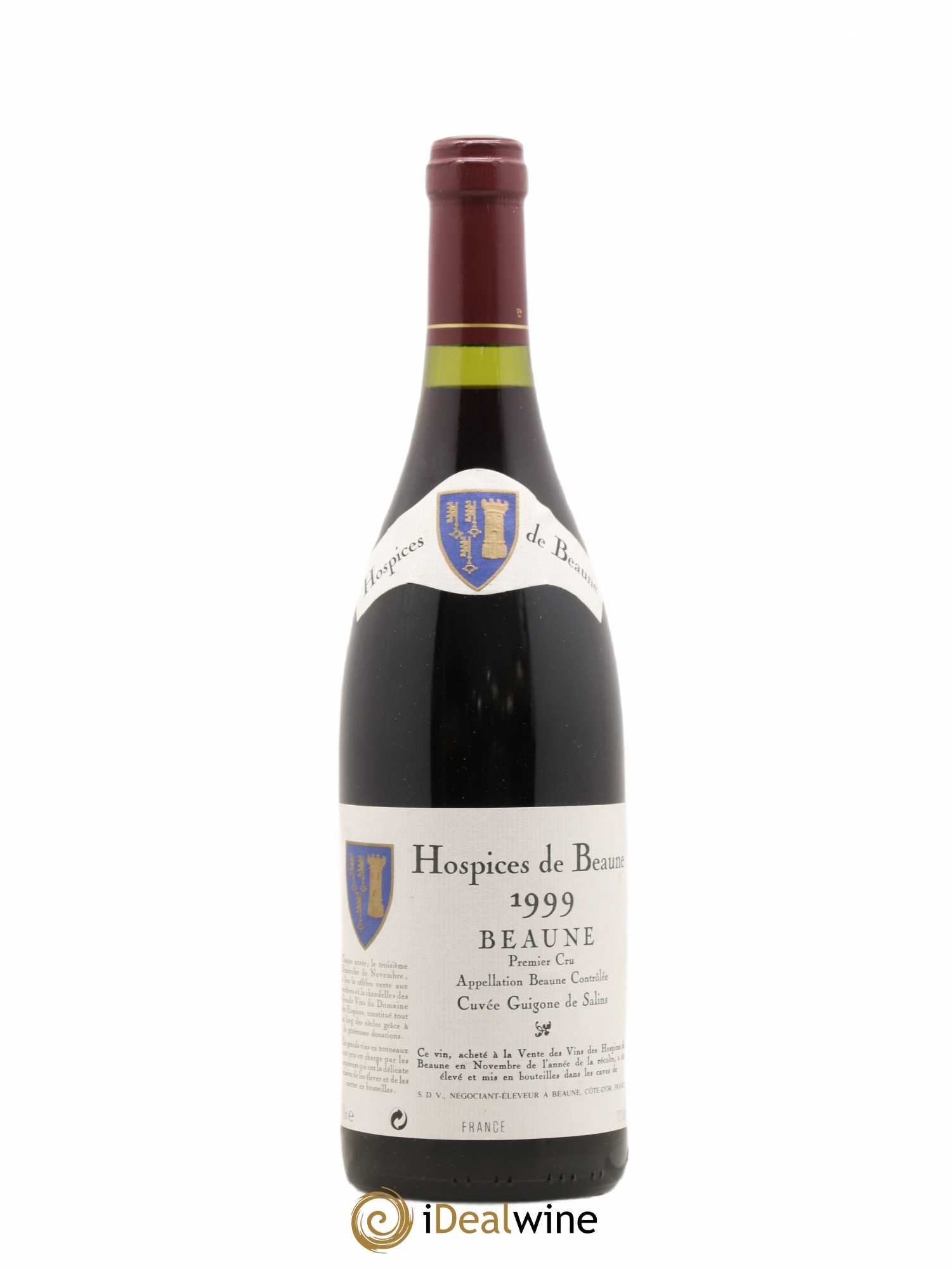 Beaune 1er Cru Cuvée Guigone de Salins Hospices de Beaune 1999 - Lot de 1 bouteille - 0