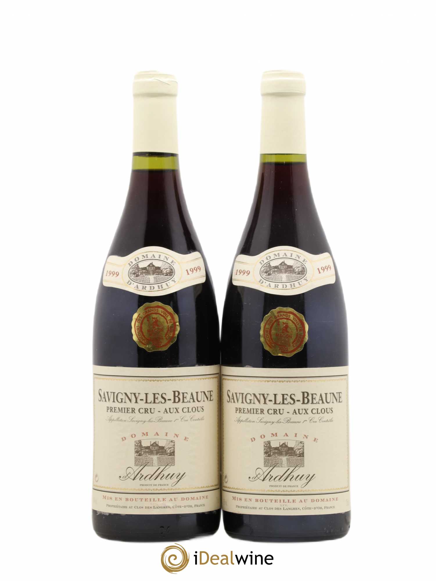 Savigny-lès-Beaune 1er Cru Aux Clous Domaine d'Ardhuy 1999 - Posten von 2 Flaschen - 0